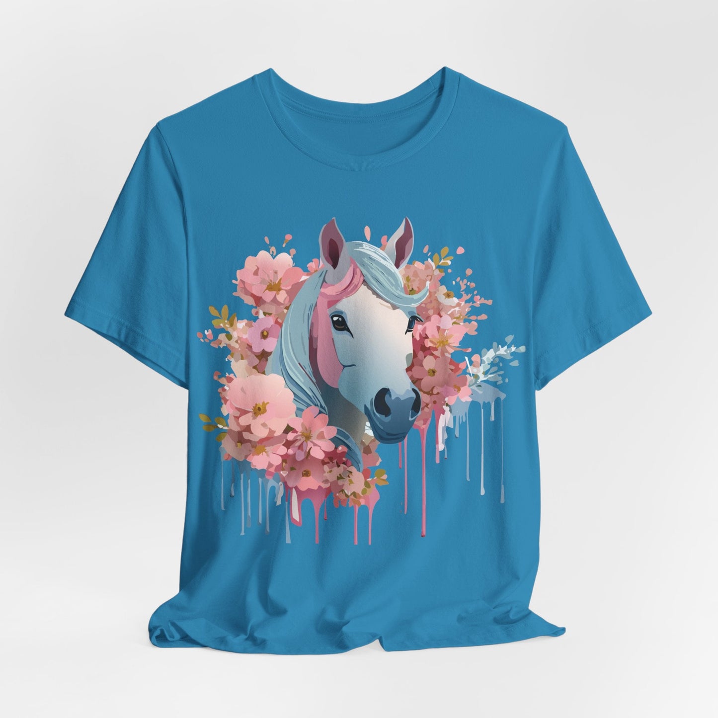 Horse Graphic Unisex 100 Cotton Vintage Animal Art T-Shirt 14