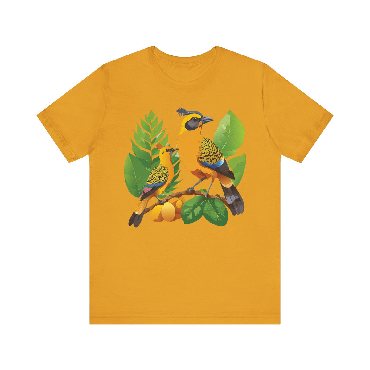 Bird Graphic Unisex Cotton Bella+Canvas Tee with Art Animal Design ab58