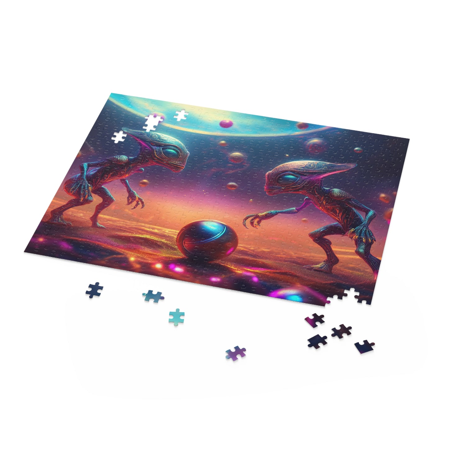 Aliens Puzzle 500-Chipboard Pieces in Box | Kids Puzzles Size: 16" x 20",  Ages 9+ and Family pn21