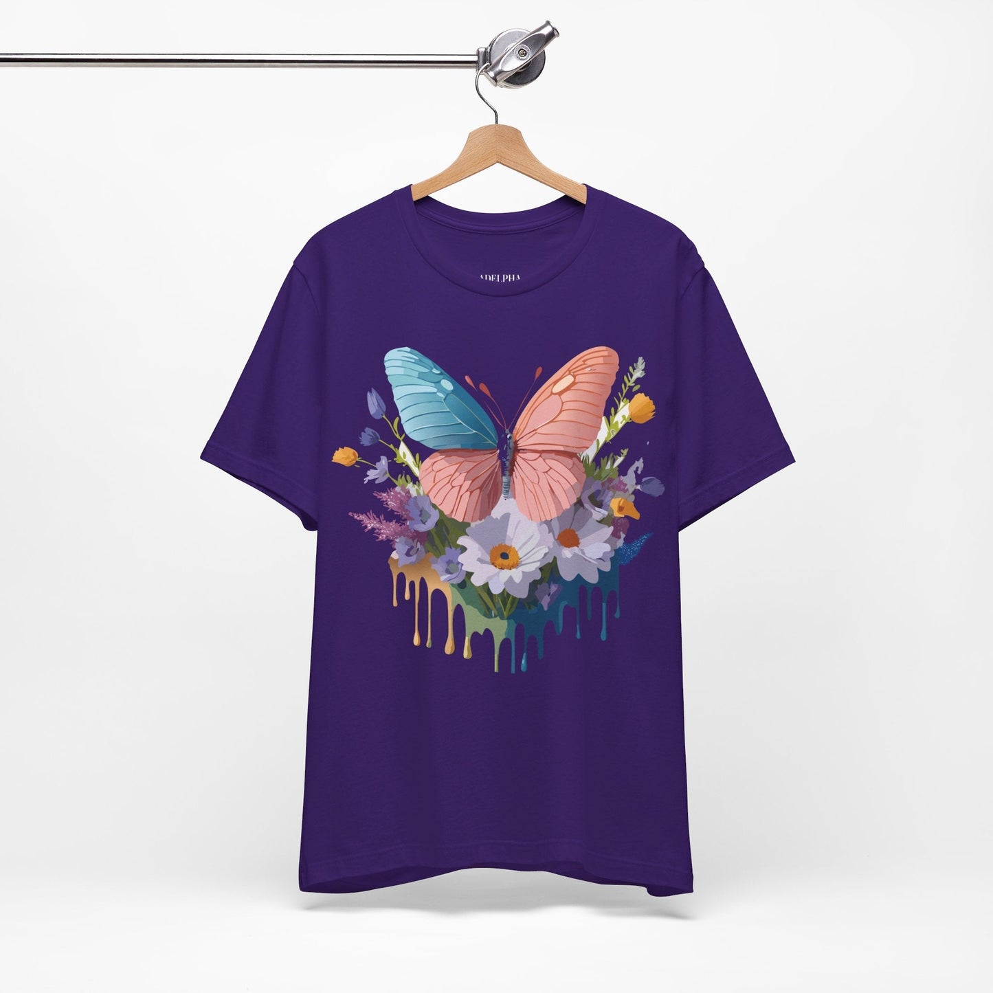 Butterfly Graphic Tee Unisex Adelpha Art Vintage Inspired Short Sleeve Shirt