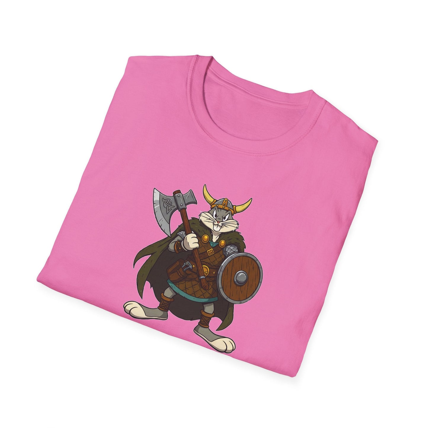 Bugs Bunny T Shirt Cartoon Design Unisex Graphic Tee Gildan Softstyle 64000 Animation Artwork