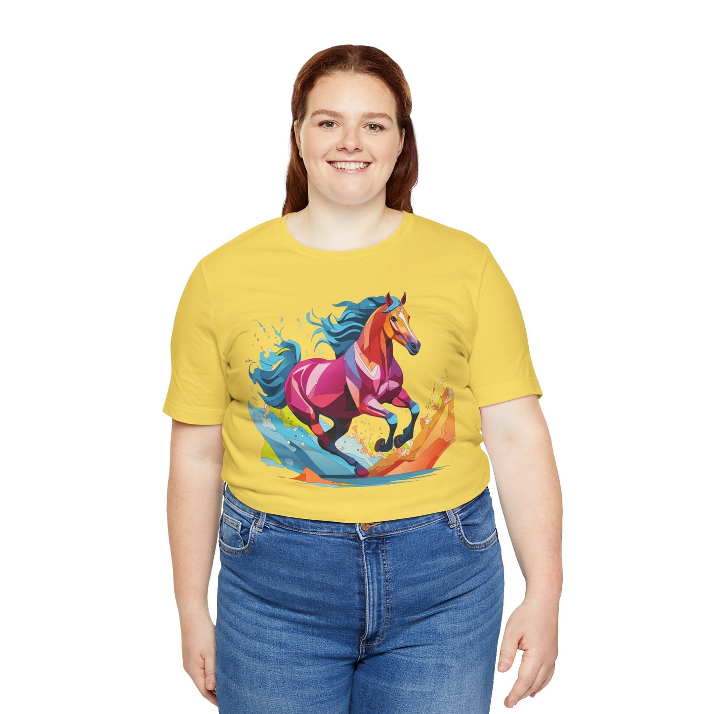 Unisex Animal Tee Shirt With Wild Animals Art Design Short Sleeve Casual Wear Everyday