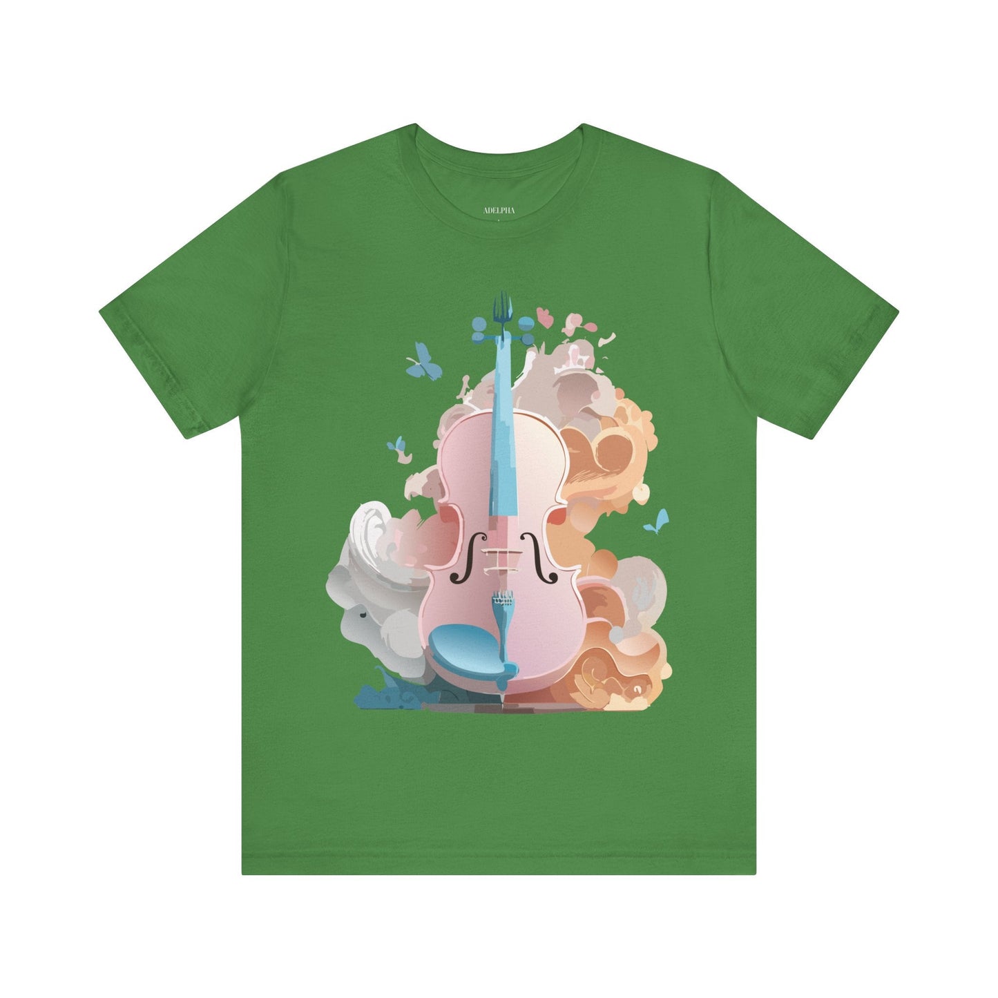 Music Graphic Unisex 100 Cotton Vintage Art with Musical Elements Tee 11