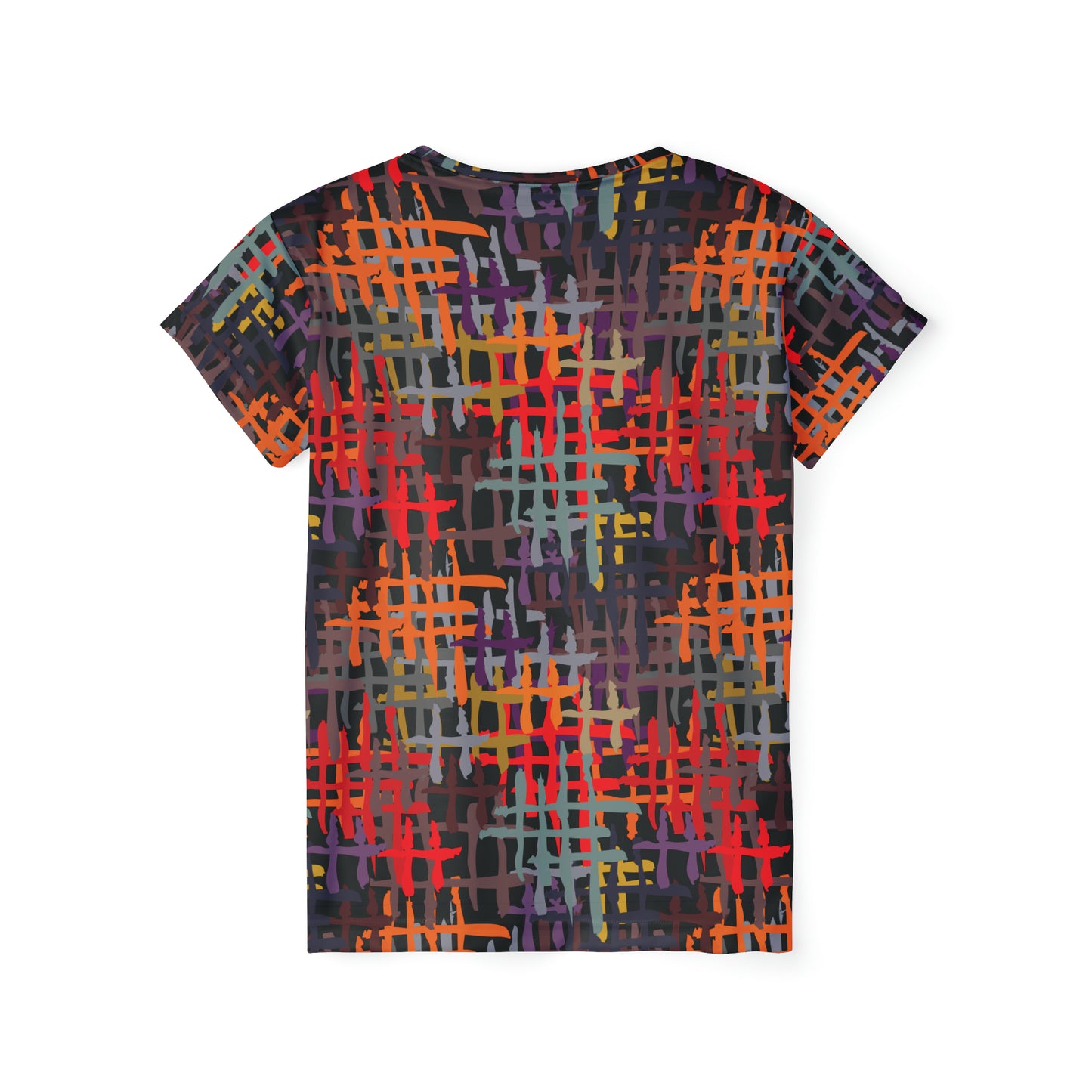 Poly Jersey Tee Shirt with abstract prints