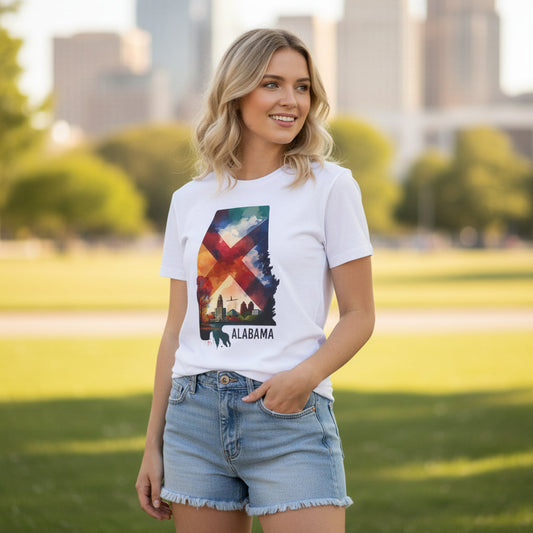 Alabama Graphic Unisex 100 Cotton T‑Shirt 1