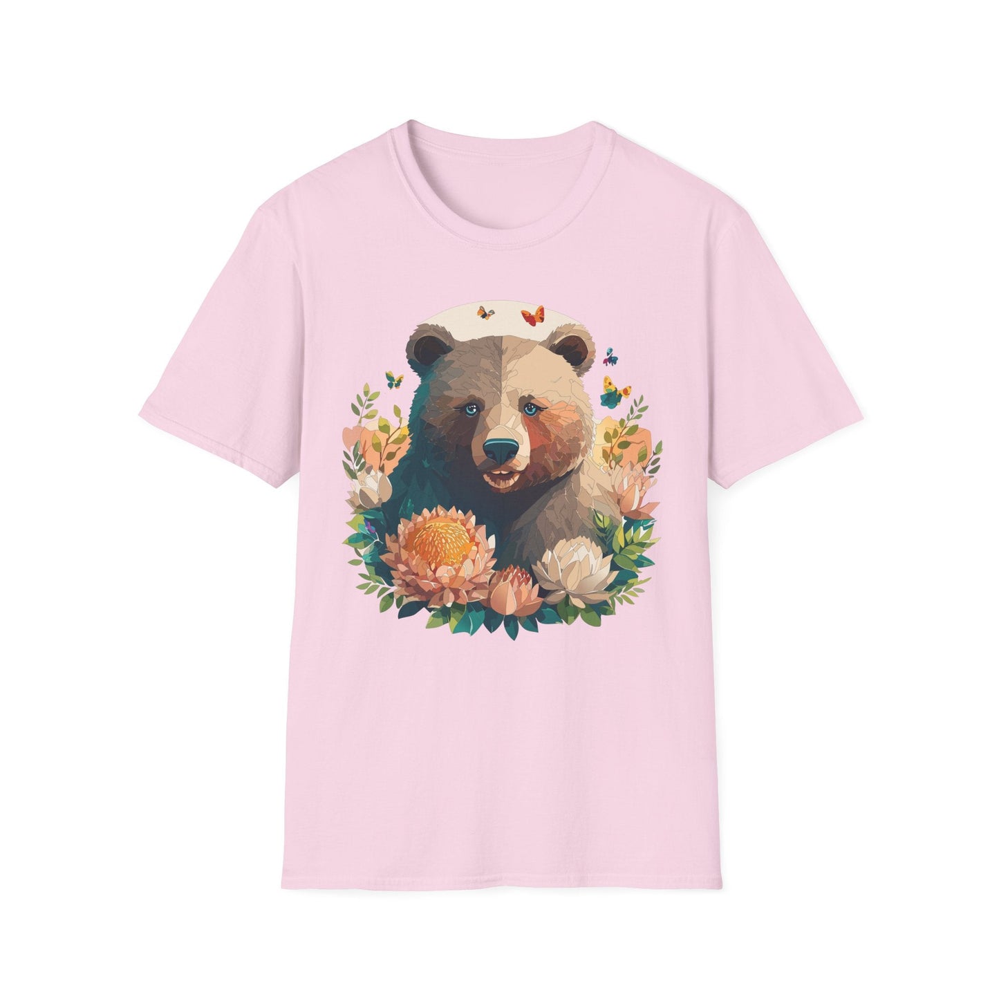 Bear T Shirt Unisex Teddy Bear Shirt Softstyle 100 Percent Ring Spun Cotton Tee Essentials