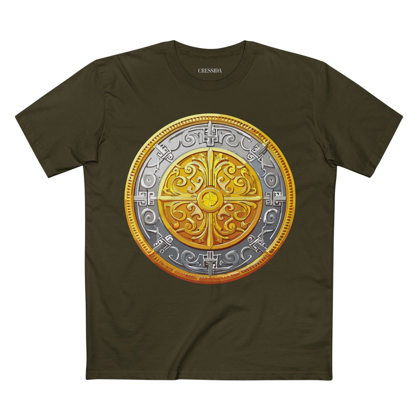 Antique Gold Coin Graphic Design T-Shirt Unisex 100 Cotton With Golden Print Artwork Tee 18