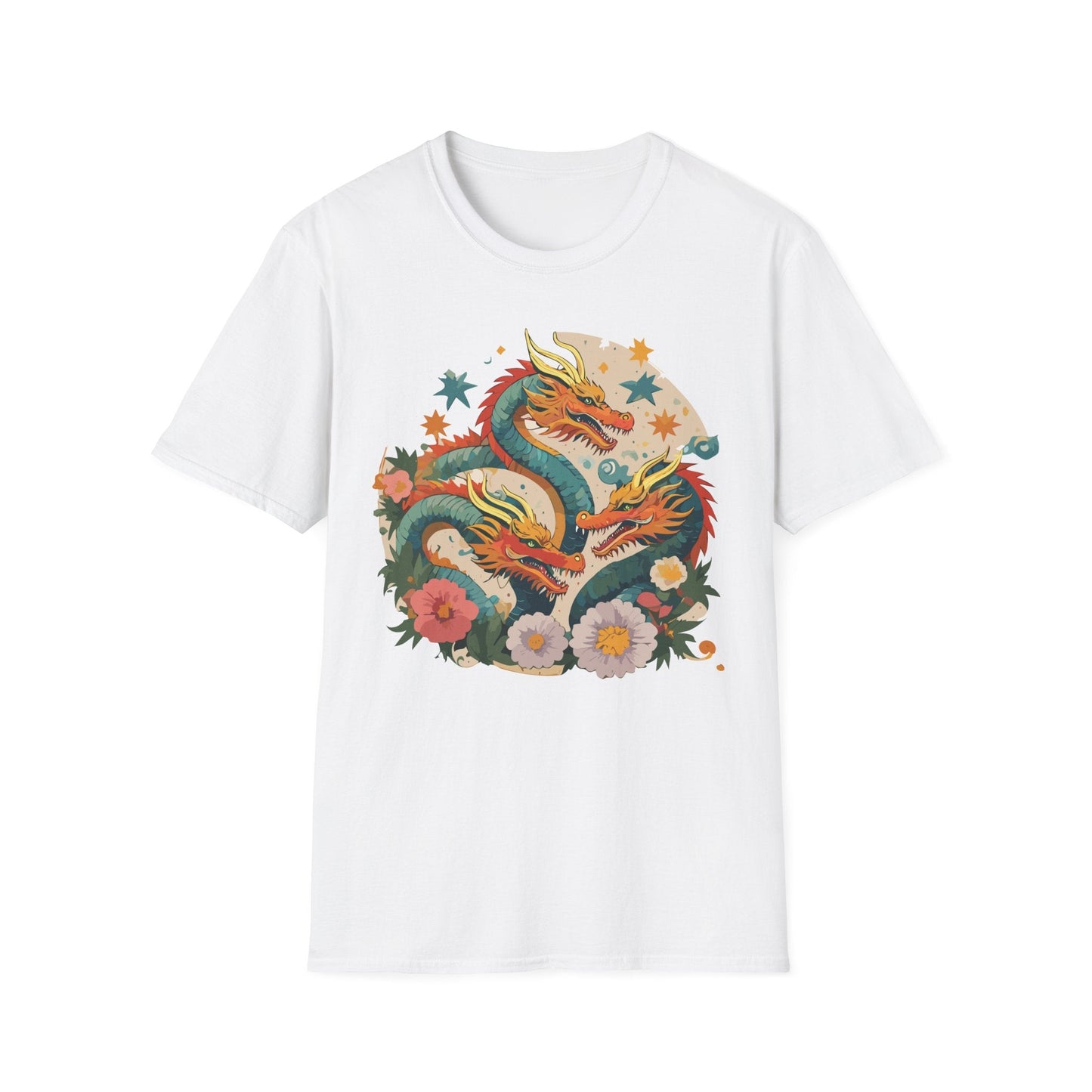 Dragon Graphic Unisex 100 Cotton Tee with Animal Artwork Design 10