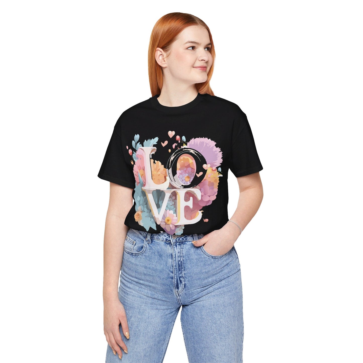 Valentine Graphic Tee Unisex Jersey Short Sleeve Art Design By Adelpha Vintage Artwork
