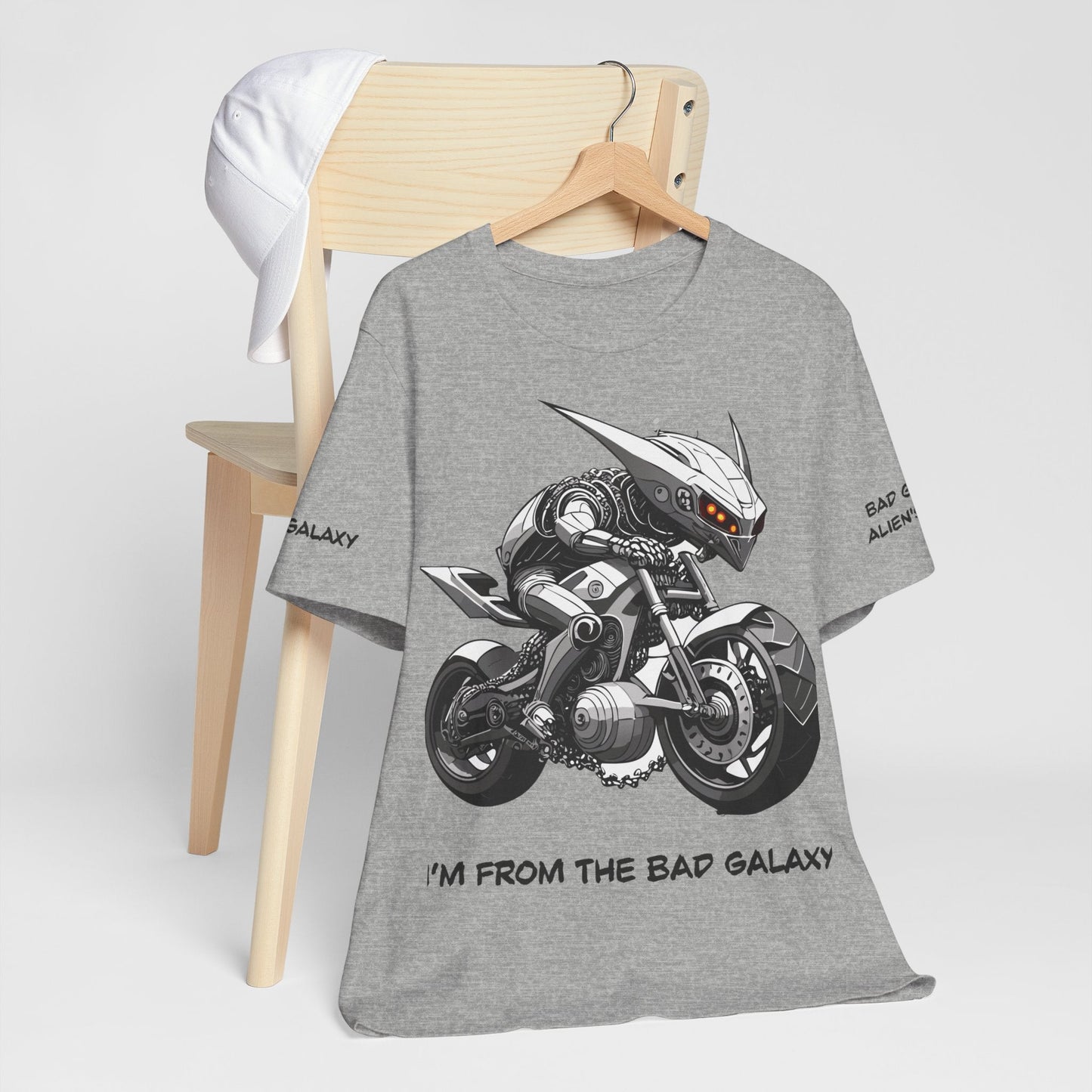 Alien Tee Shirt From Bad Galaxy Made To Order 100 Percent Cotton Lightweight Tee Made In USA