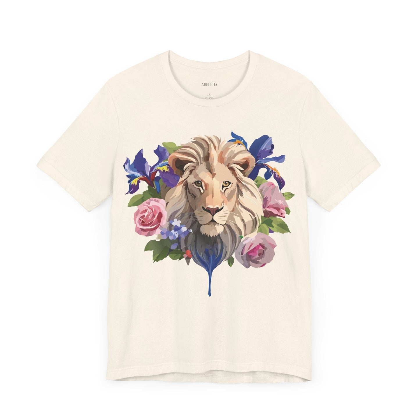 Adelpha Lion Graphic T Shirt Unisex Short Sleeve Art Design Tee Vintage Inspired
