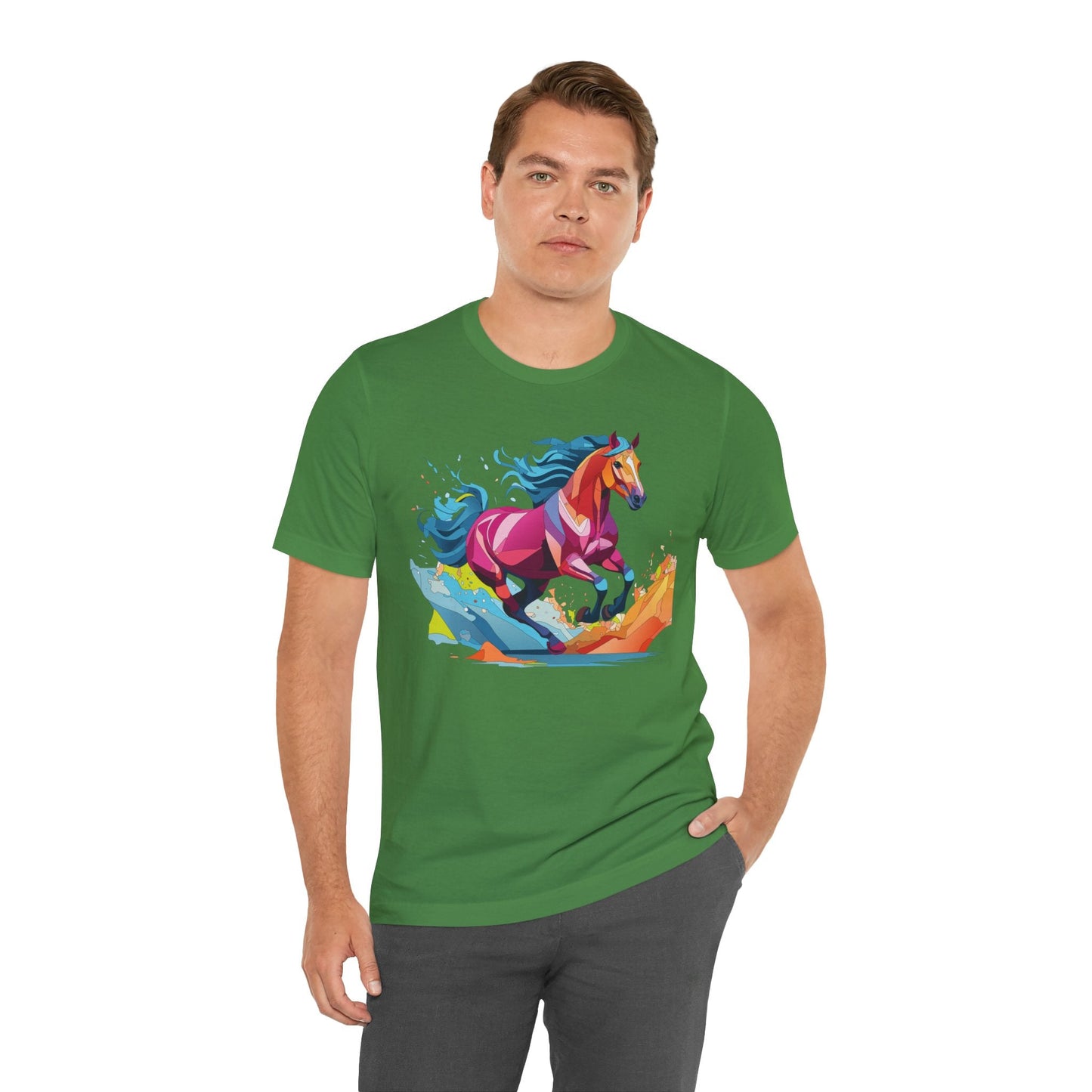 Unisex Animal Tee Shirt With Wild Animals Art Design Short Sleeve Casual Wear Everyday