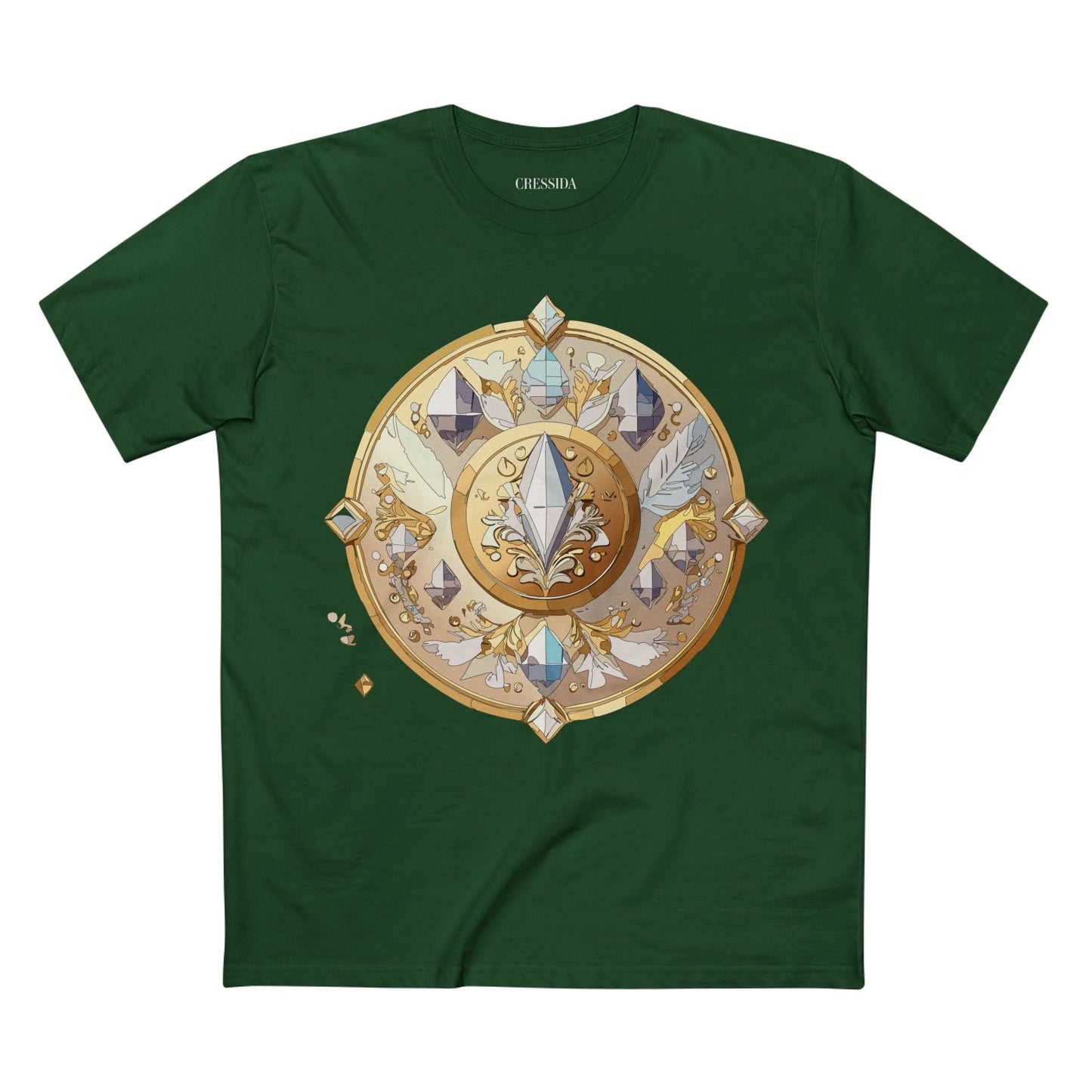 Medallion Graphic T-Shirt Unisex 100 Cotton With Gold Art Design Medal Tee 24