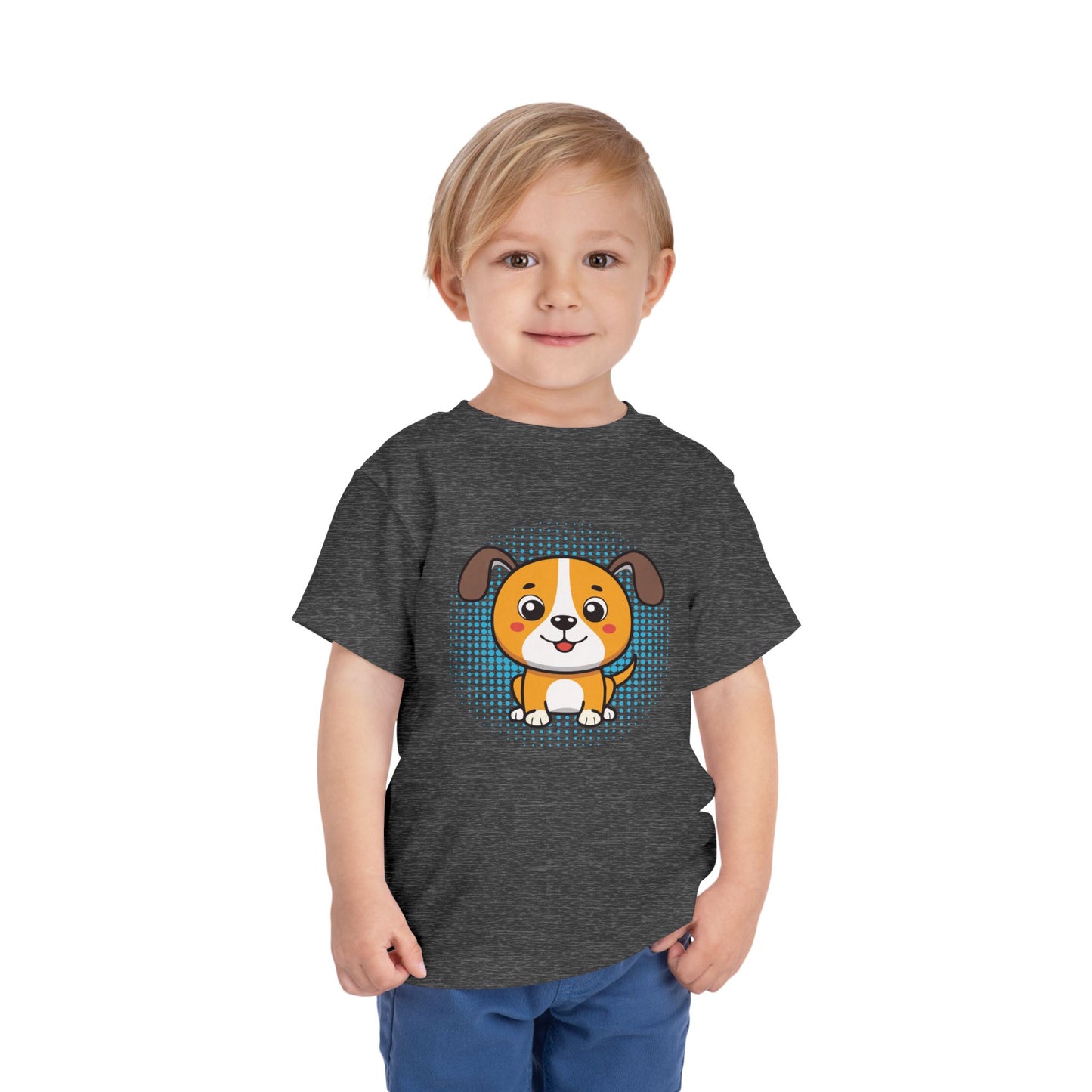 Bonita camiseta de manga corta para niños pequeños con diseño de cachorro: regalo adorable para amantes de las mascotas (2 a 5 años)