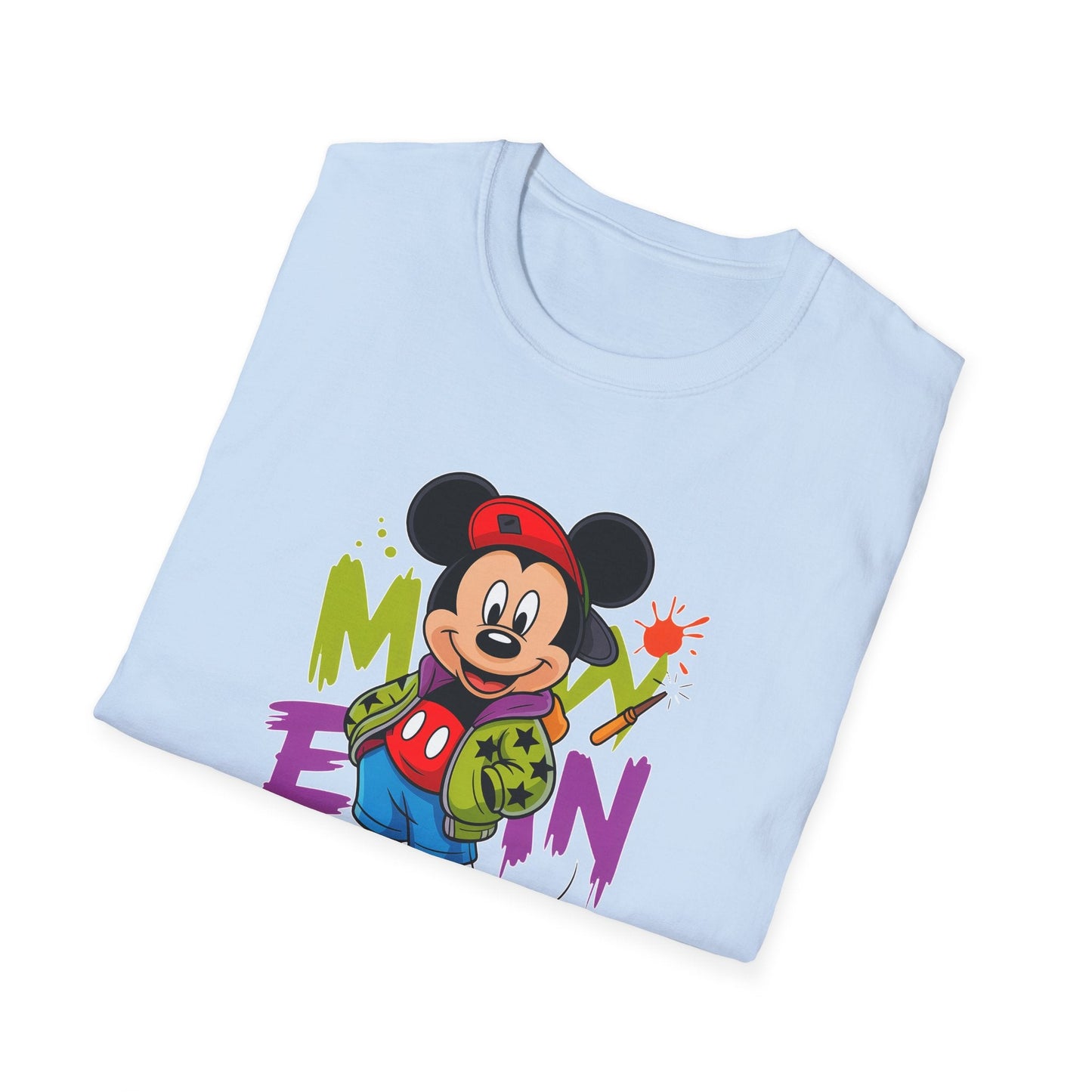 Unisex Cartoon T Shirt With Animals Animation Tee Premium Softstyle Gildan 64000