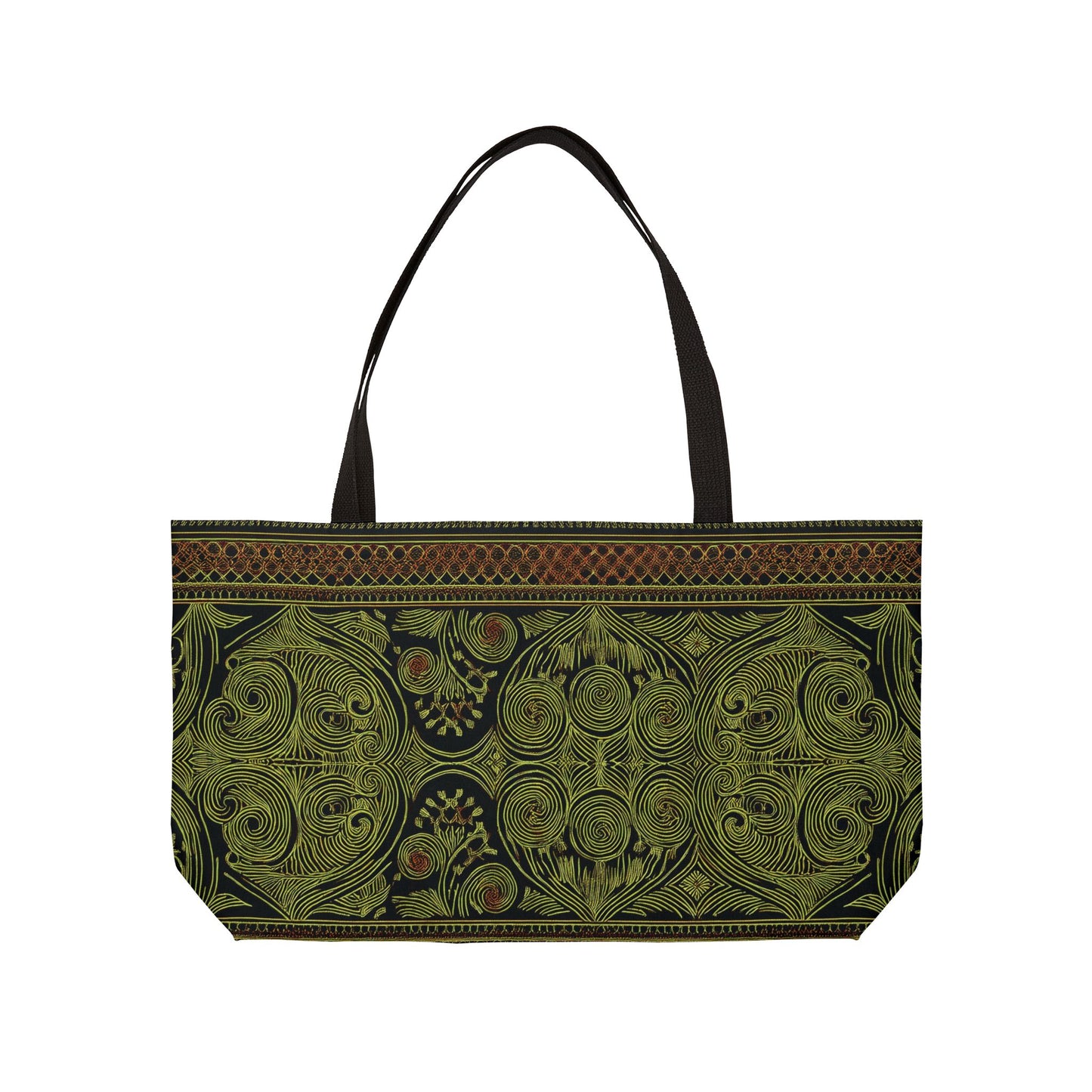 Ornament Print Big Bag High-Quality 100% Spun Poly 24x13 Canvas Art Bag OR-37