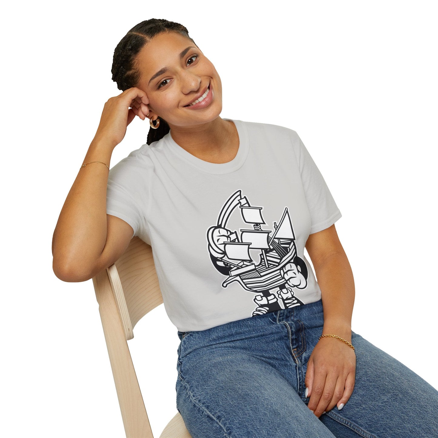 Cartoon T Shirt Animation Tee Funny Unisex Gildan Softstyle 64000 Cotton Art Design