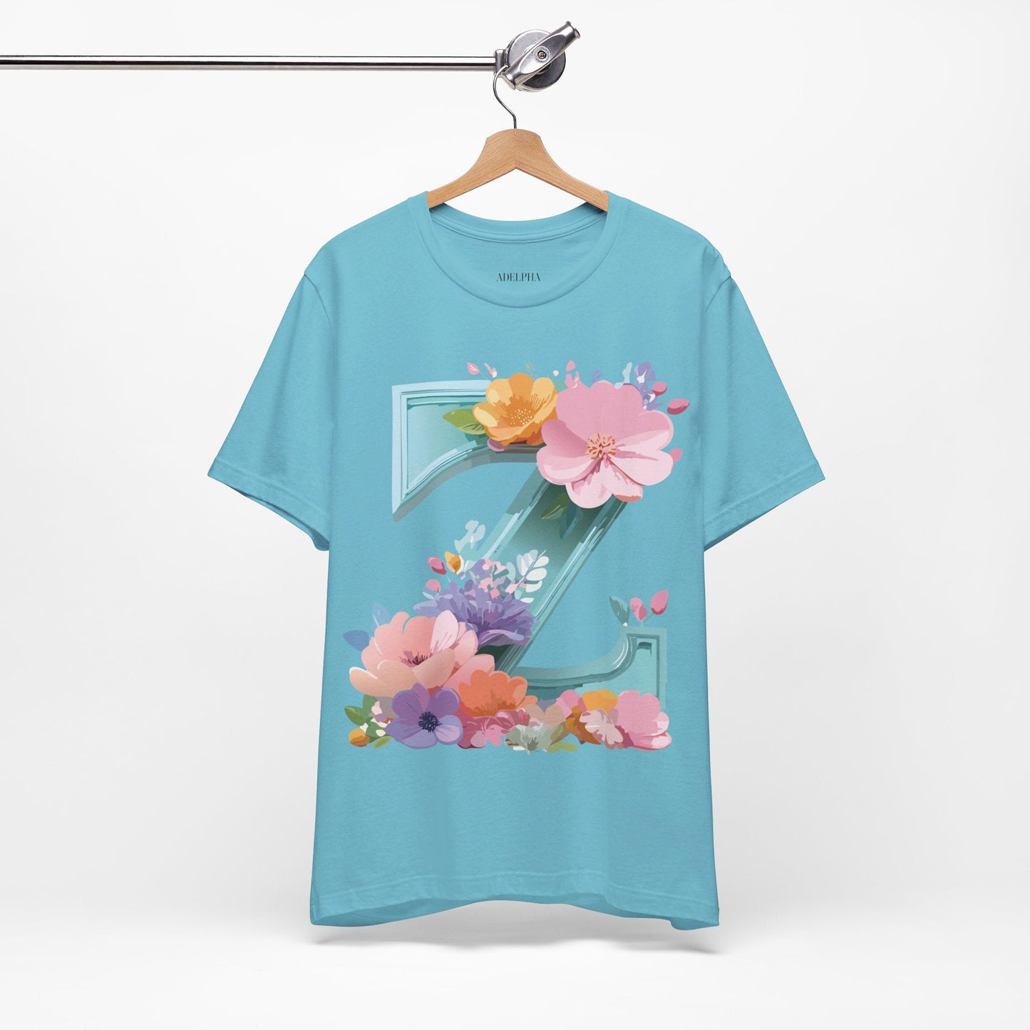 Letter Z Graphic Tee Unisex Jersey Short Sleeve Vintage Inspired Artwork