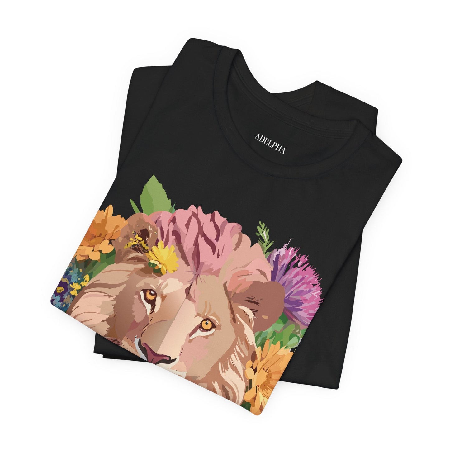 Lion Graphic Tee Unisex Jersey Short Sleeve Art Design Premium Vintage Inspired By Adelpha