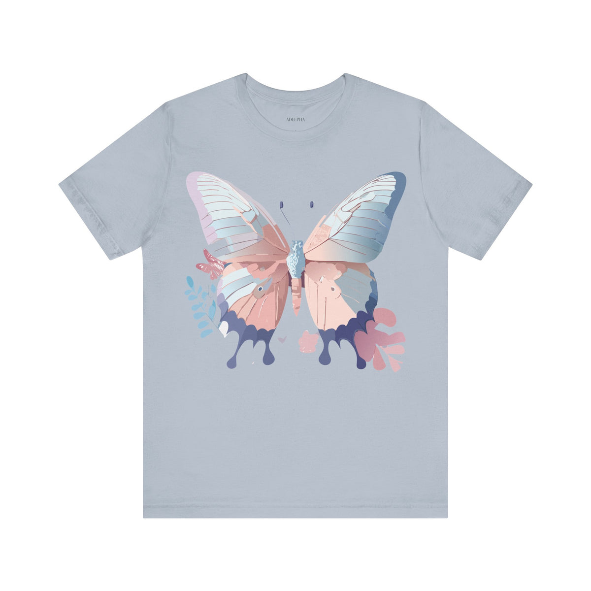 Butterfly Graphic Unisex Cotton Bella+Canvas Tee with Art Design n107