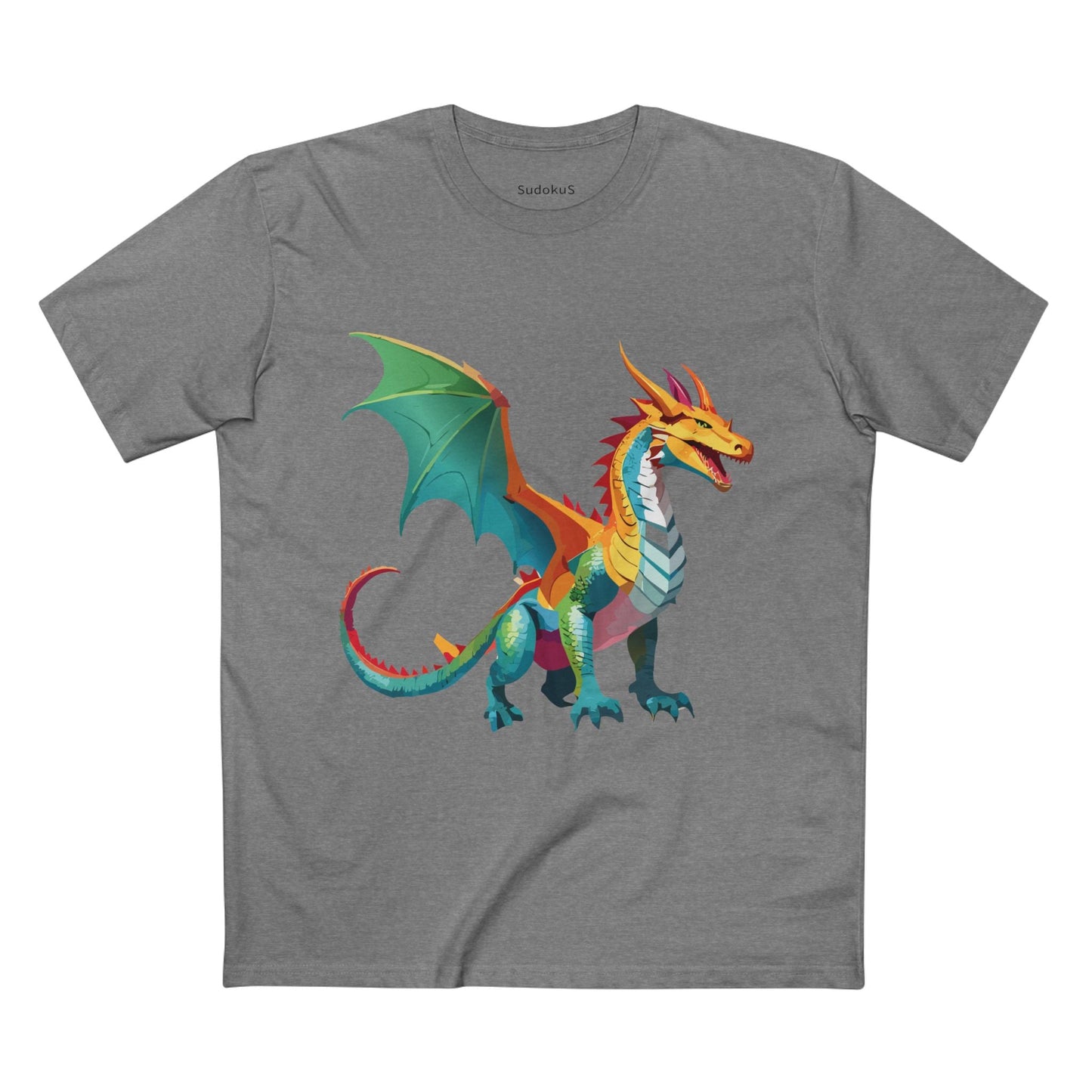 Dragon Graphic Unisex 100 Cotton Staple Tee 9