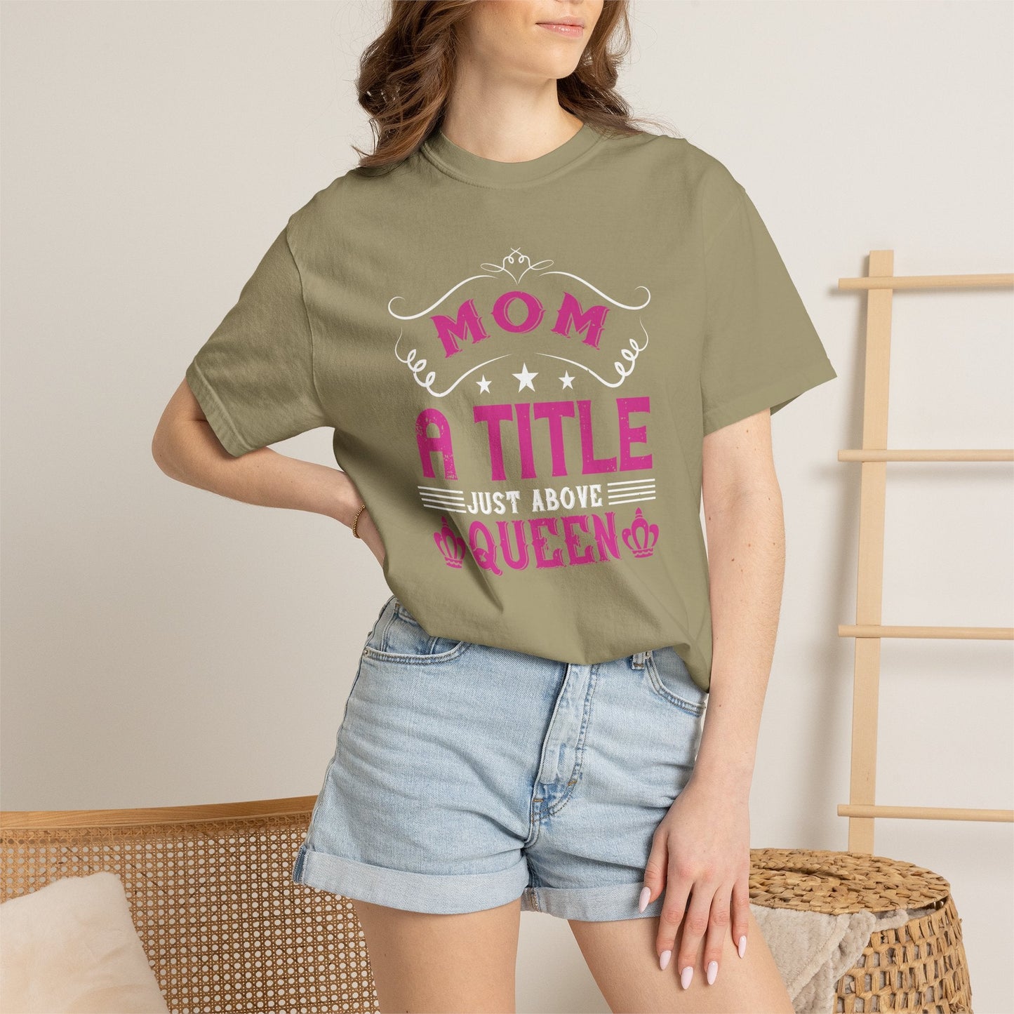 Mom T-shirt Mother Day Mama Tee Unisex Comfort Colors Garment-Dyed Cotton h78
