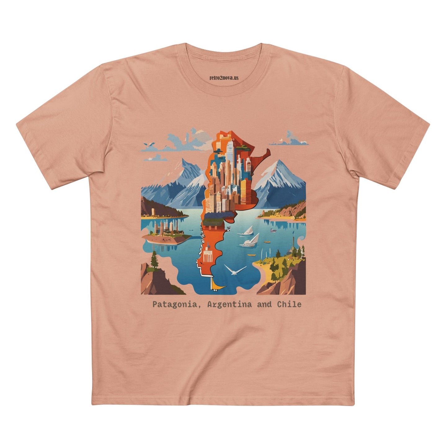 Travel Shirt For Tourists Unisex Premium Cotton Tee With Original Art Design By Retro2Nova