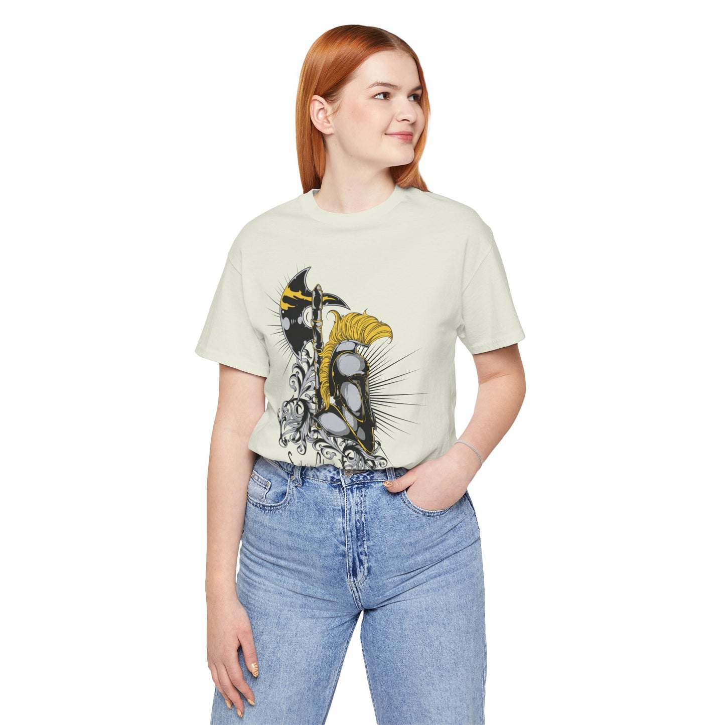 Stylish Armor Graphic Tee, Artistic Tee, Graphic T-Shirt, Artistic Vintage T-Shirt, Vintage Shirt