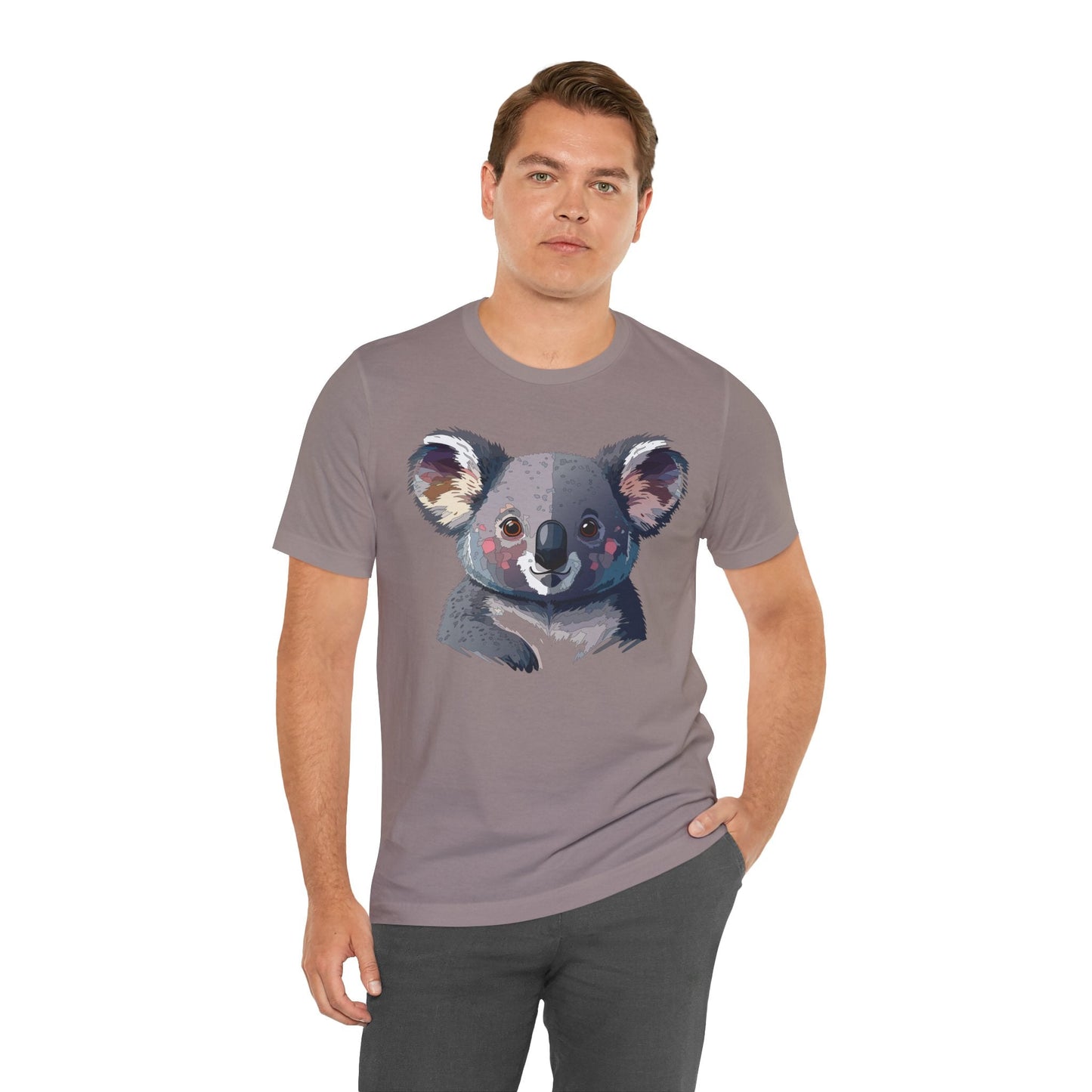 Unisex Animal Shirt With Animal Art Design Tee Wild Animals Short Sleeve Jersey Cotton