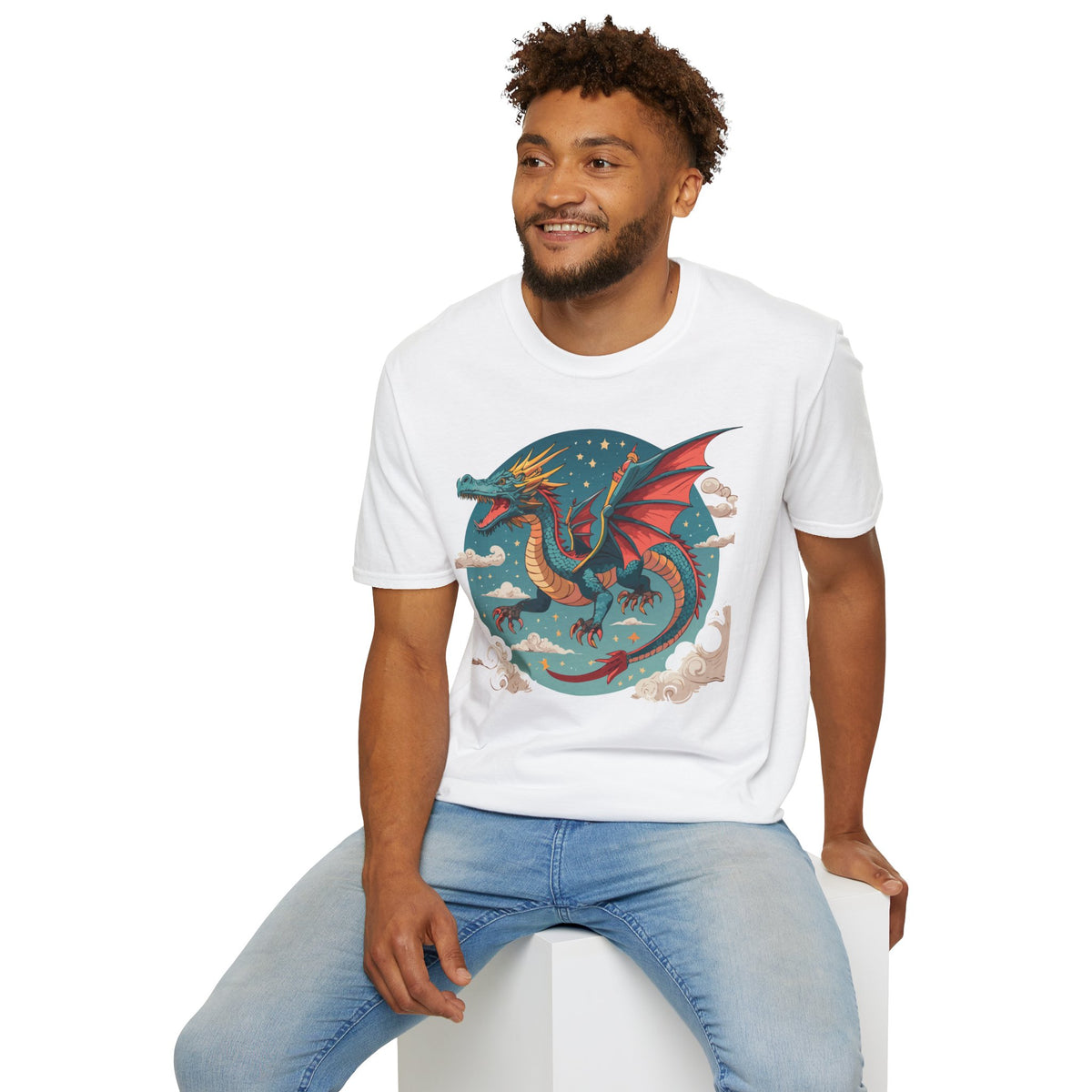Dragon Graphic Tee Gildan Unisex 100 Cotton Tee Shirt with Animal a31