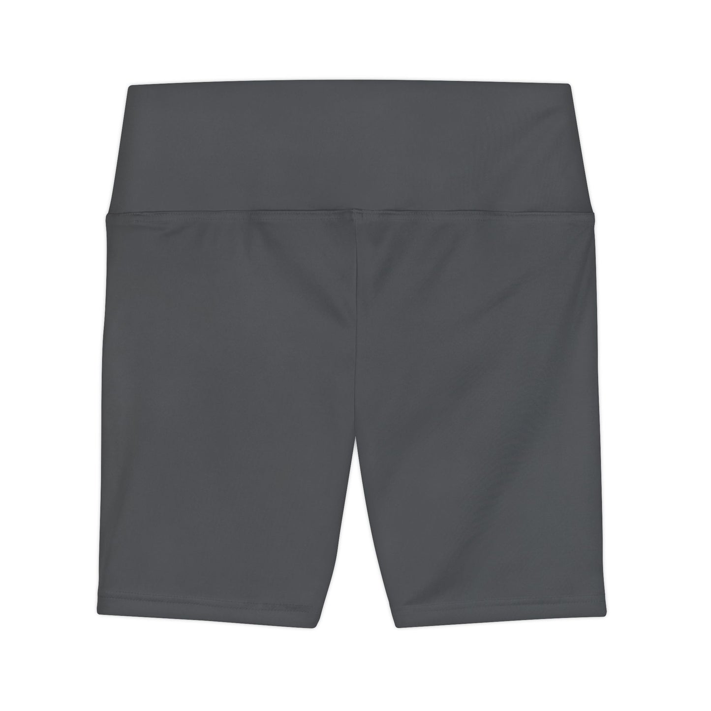 Charcoal Women's Workout Shorts — High-Waist Athletic Biker Shorts