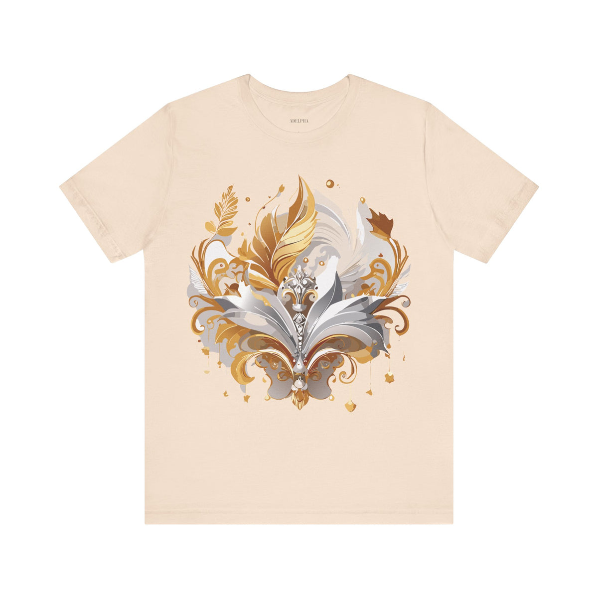 Jewelry Graphic Unisex Cotton Bella+Canvas Tee with Gemstones Art Design m26
