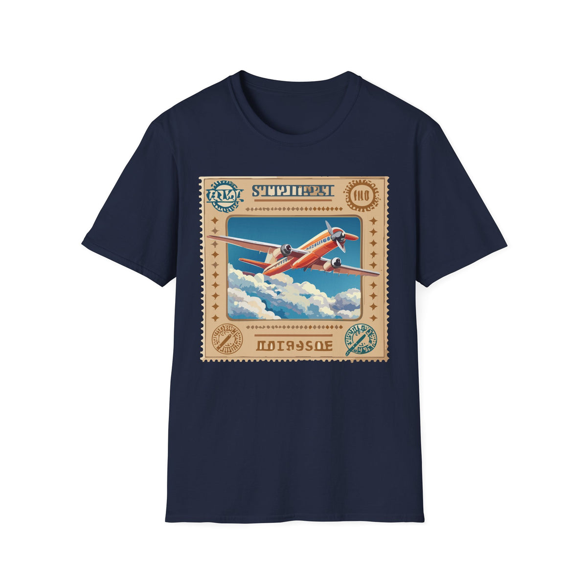 Vintage Airplane Poster T-Shirt | Retro Travel Plane Graphic