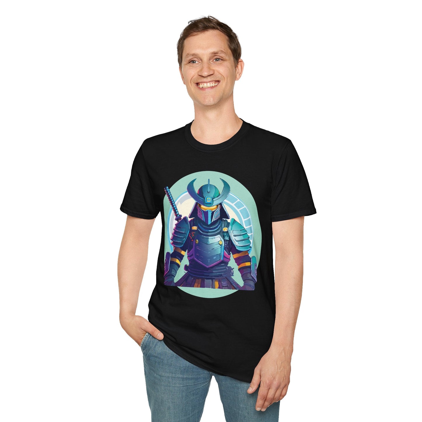 Samurai T Shirt Unisex Softstyle Tee Gildan 64000 Lightweight Ring Spun Cotton Everyday Comfort