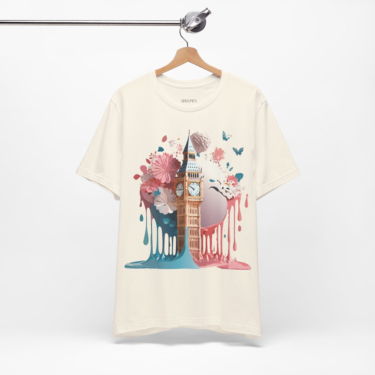 London Tourist Shirt Graphic Tee Unisex Vintage Inspired Artwork By Adelpha Original Collection