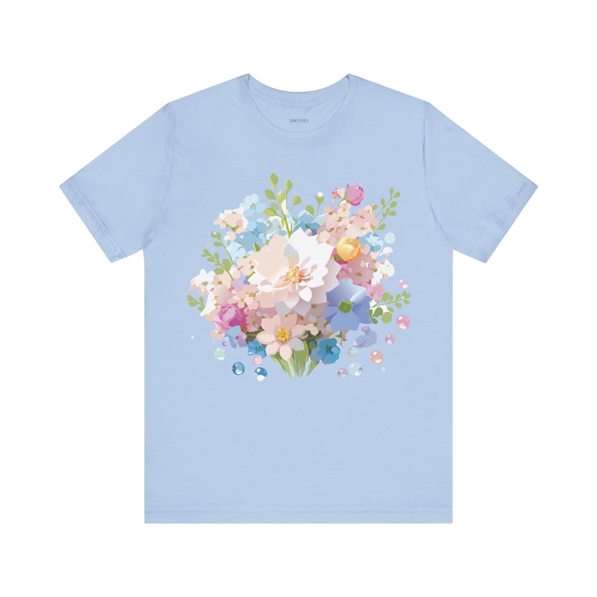 Floral Graphic Tee Shirt - Bella+Canvas Unisex 100 Cotton 13