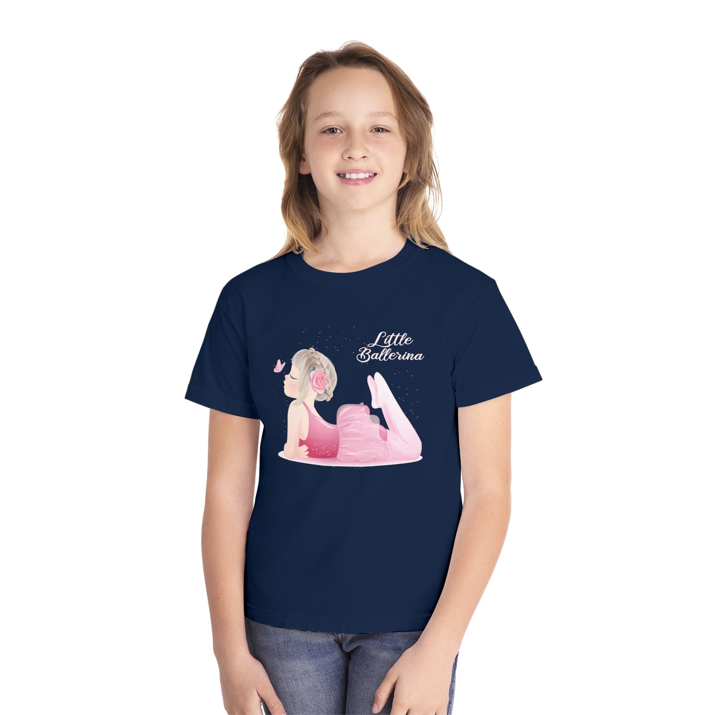 Youth Tee Shirt with Little Ballerina