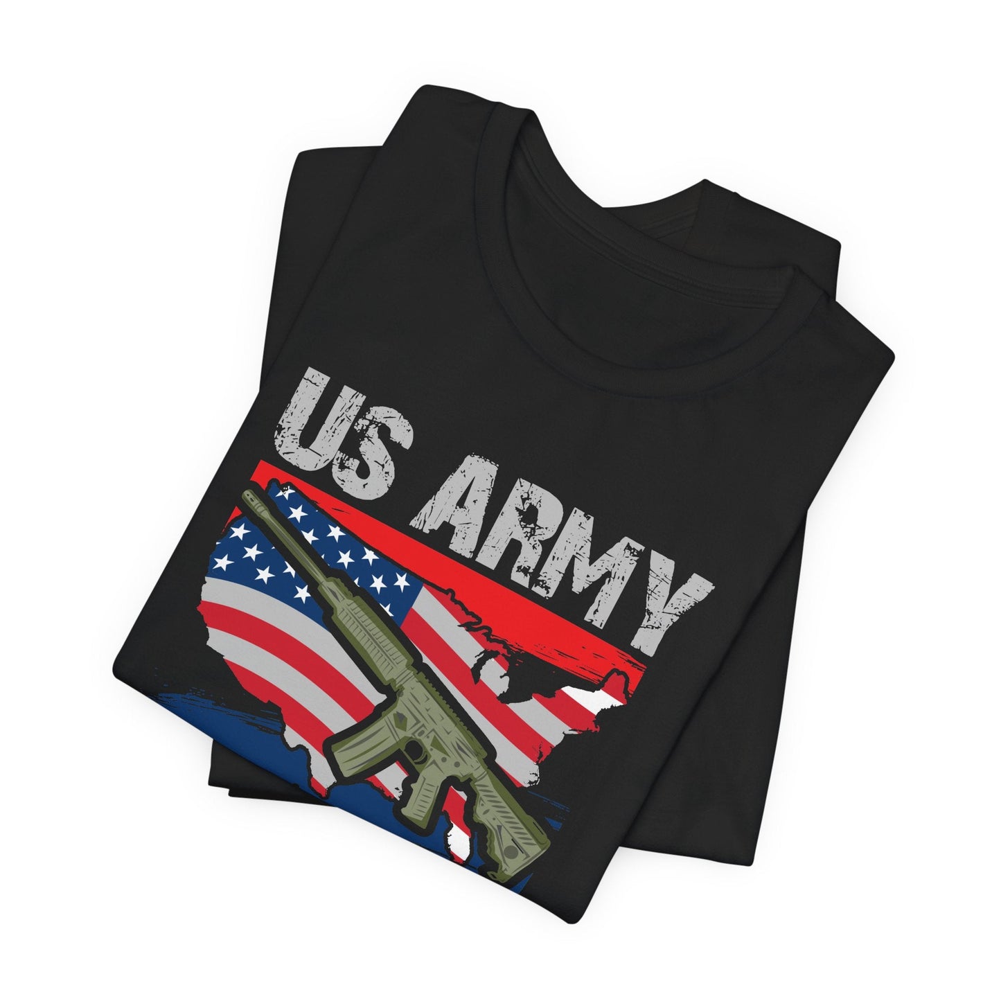 Army Veteran Patriotic Graphic Design Unisex Cotton T-Shirt v21