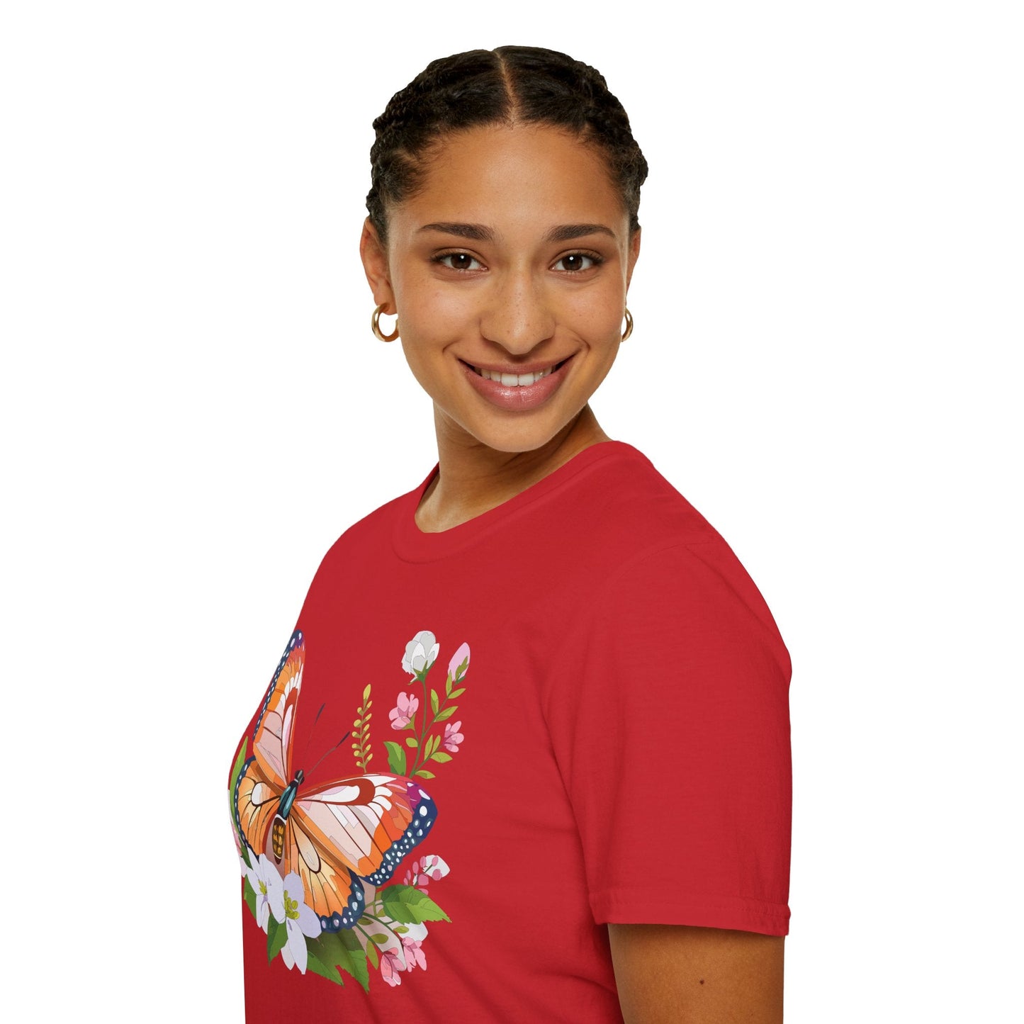 Butterfly Shirt Unisex T Shirt Gildan 64000 Softstyle 100 Percent Ring Spun Cotton
