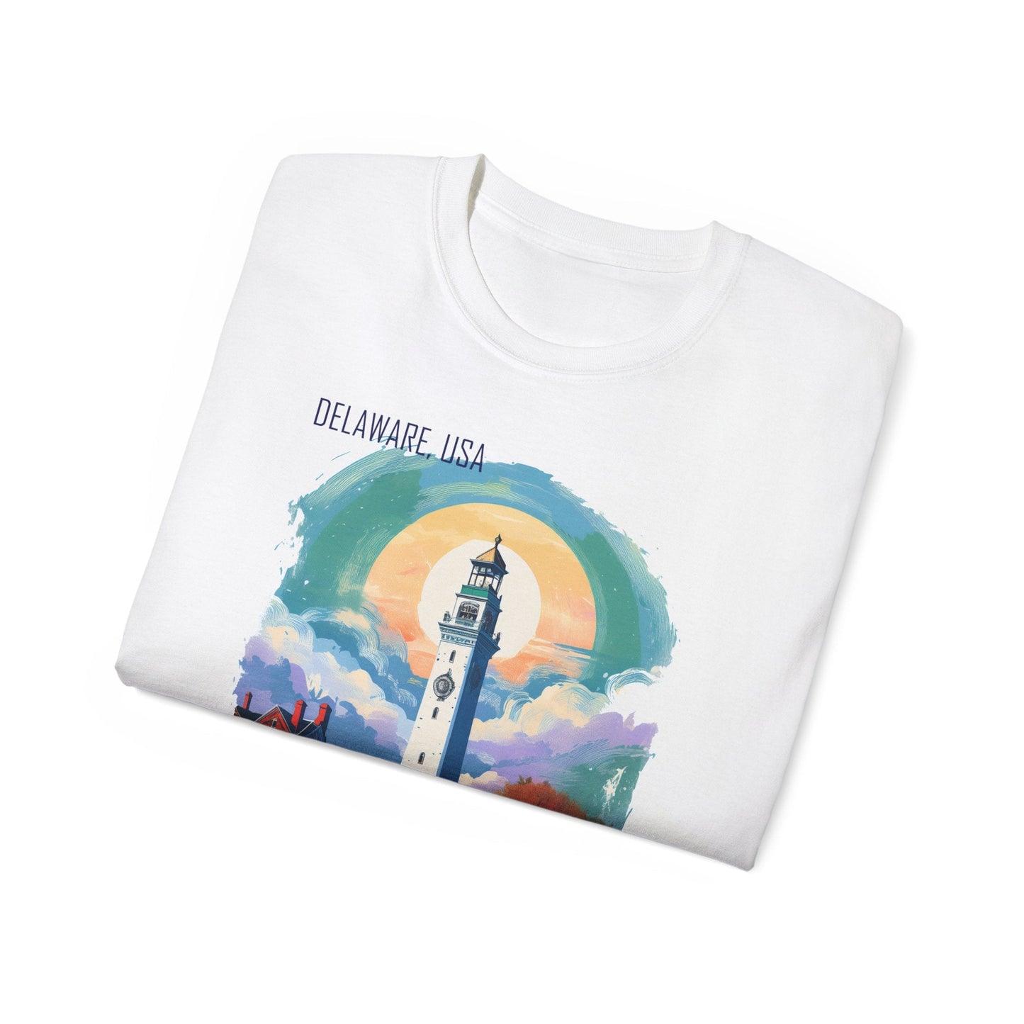 Delaware Graphic Unisex Cotton T‑Shirt 1