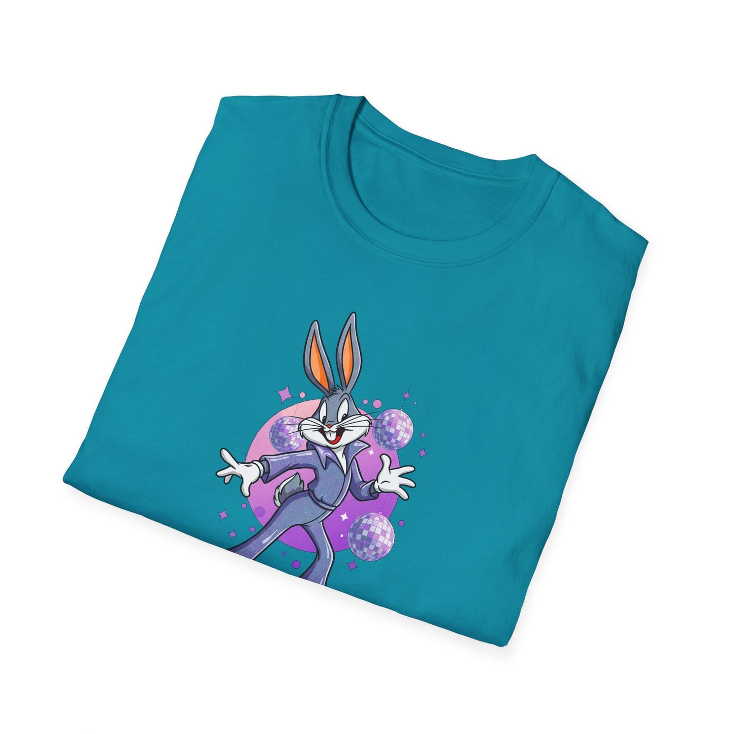 Bugs Bunny Unisex T Shirt Cartoon Animation Tee Gildan Softstyle 64000 Cotton Tee