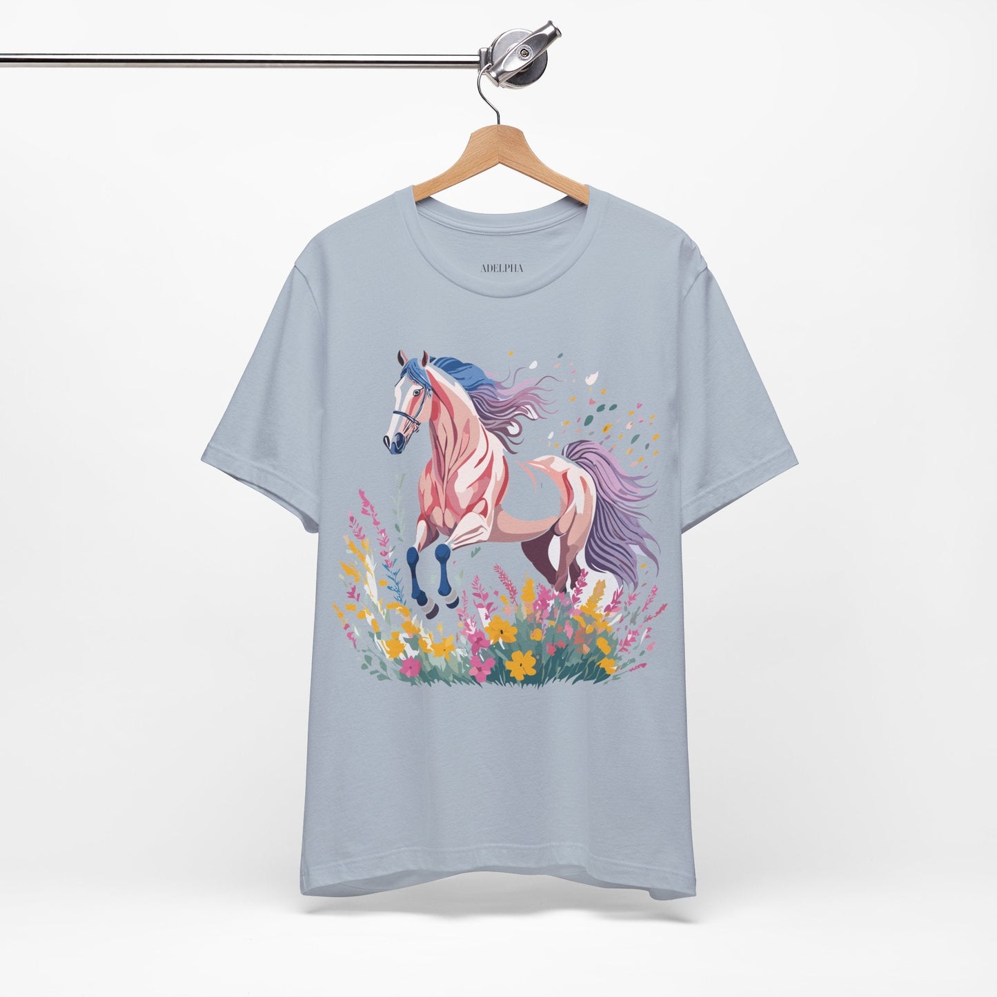 Horse Graphic Unisex 100 Cotton Vintage Animal Art T-Shirt 7