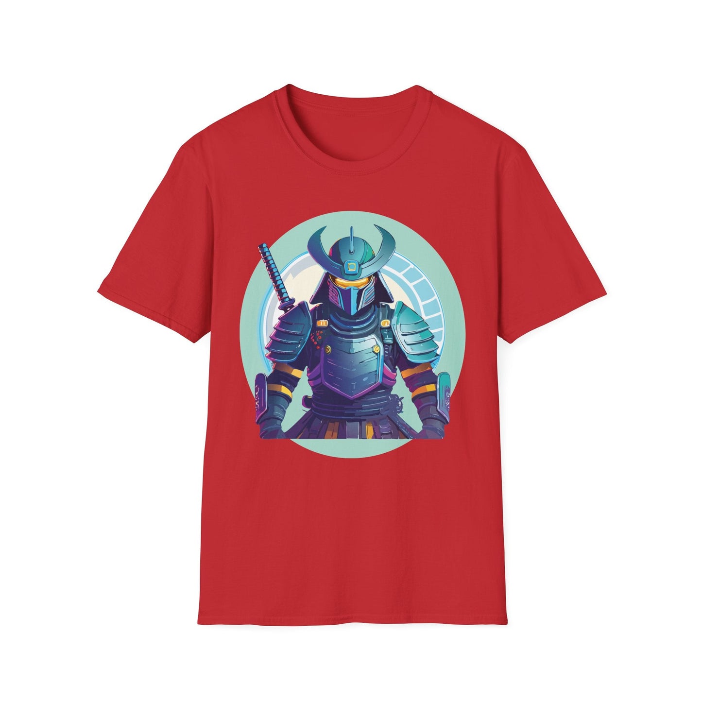 Samurai T Shirt Unisex Softstyle Tee Gildan 64000 Lightweight Ring Spun Cotton Everyday Comfort