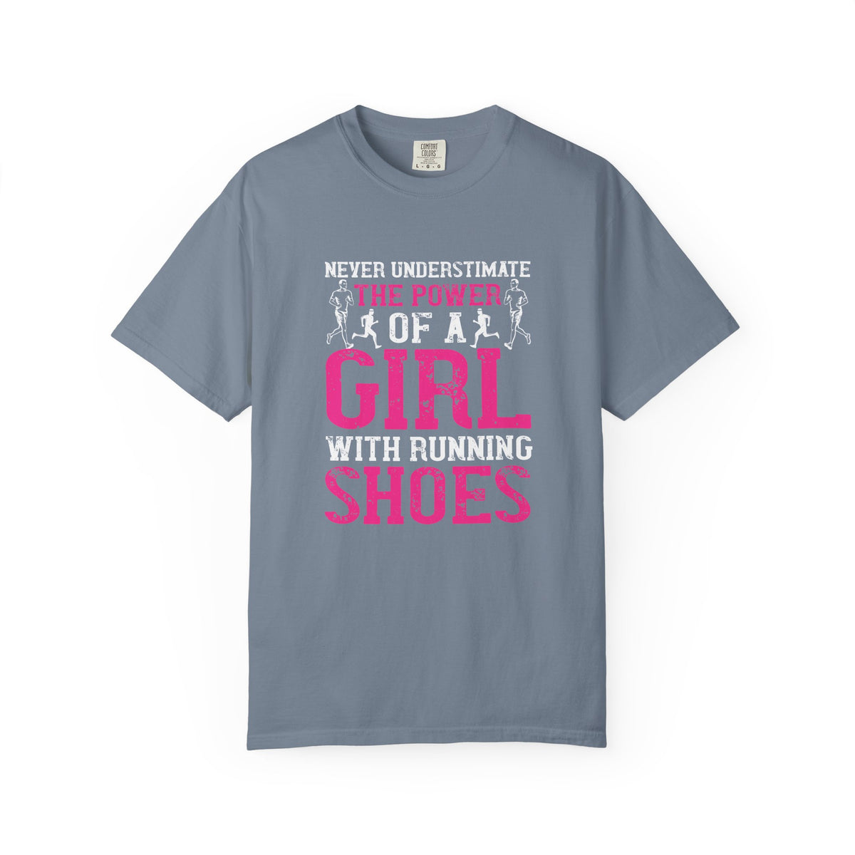 Girl With Running Shoes Unisex Comfort Colors Garment-Dyed Heavyweight 100 Cotton Art Design T-Shirt w95