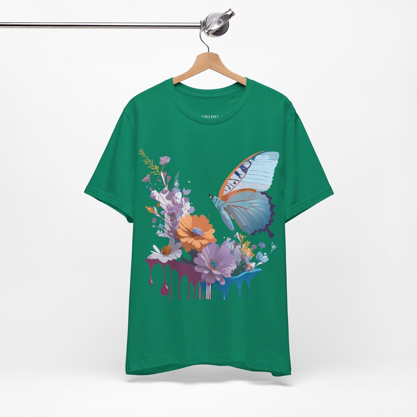 Butterfly Graphic Tee Unisex Jersey Short Sleeve Vintage Inspired Adelpha Art