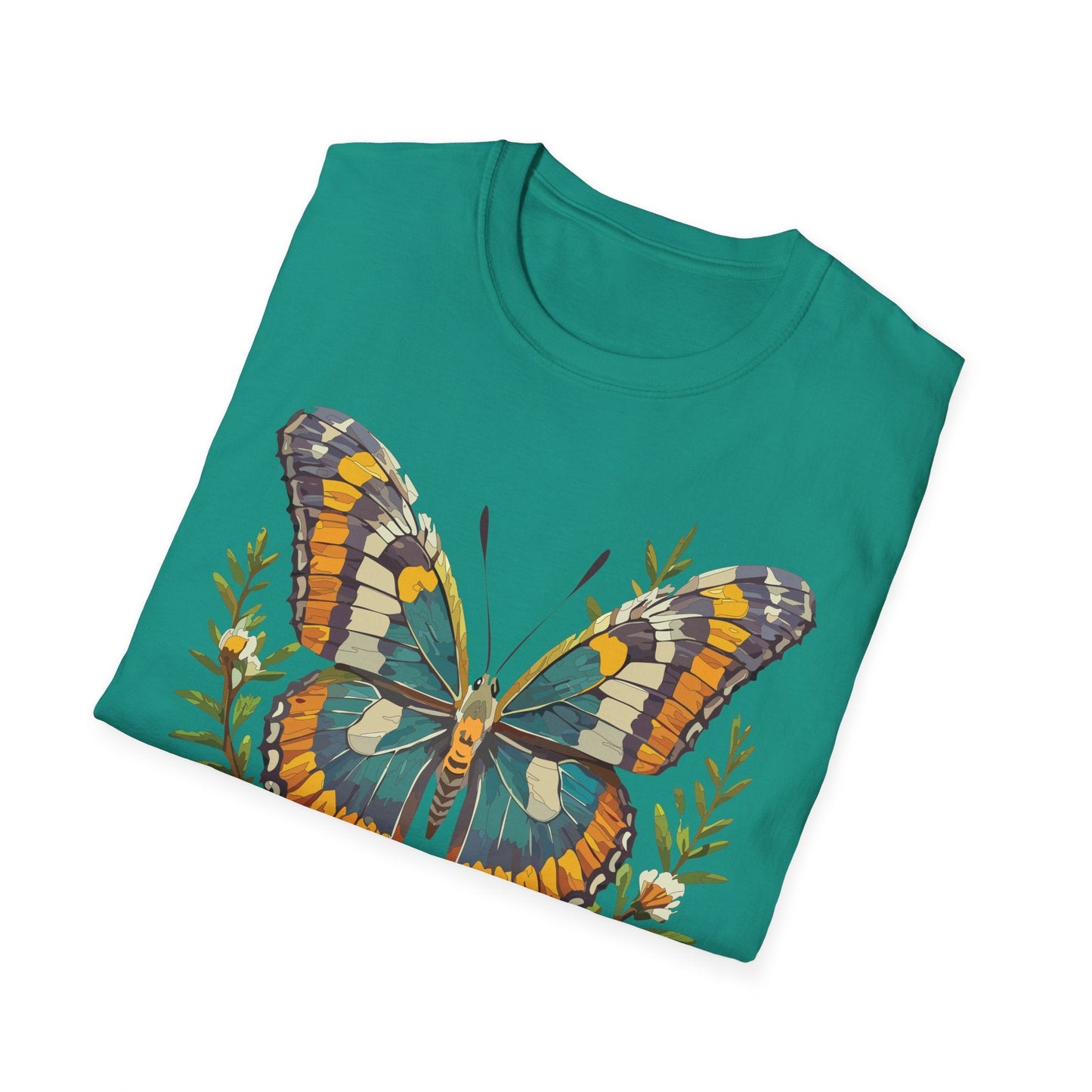 Monarch Butterfly Shirt Unisex T Shirt Softstyle 100 Percent Ring Spun Cotton Comfort