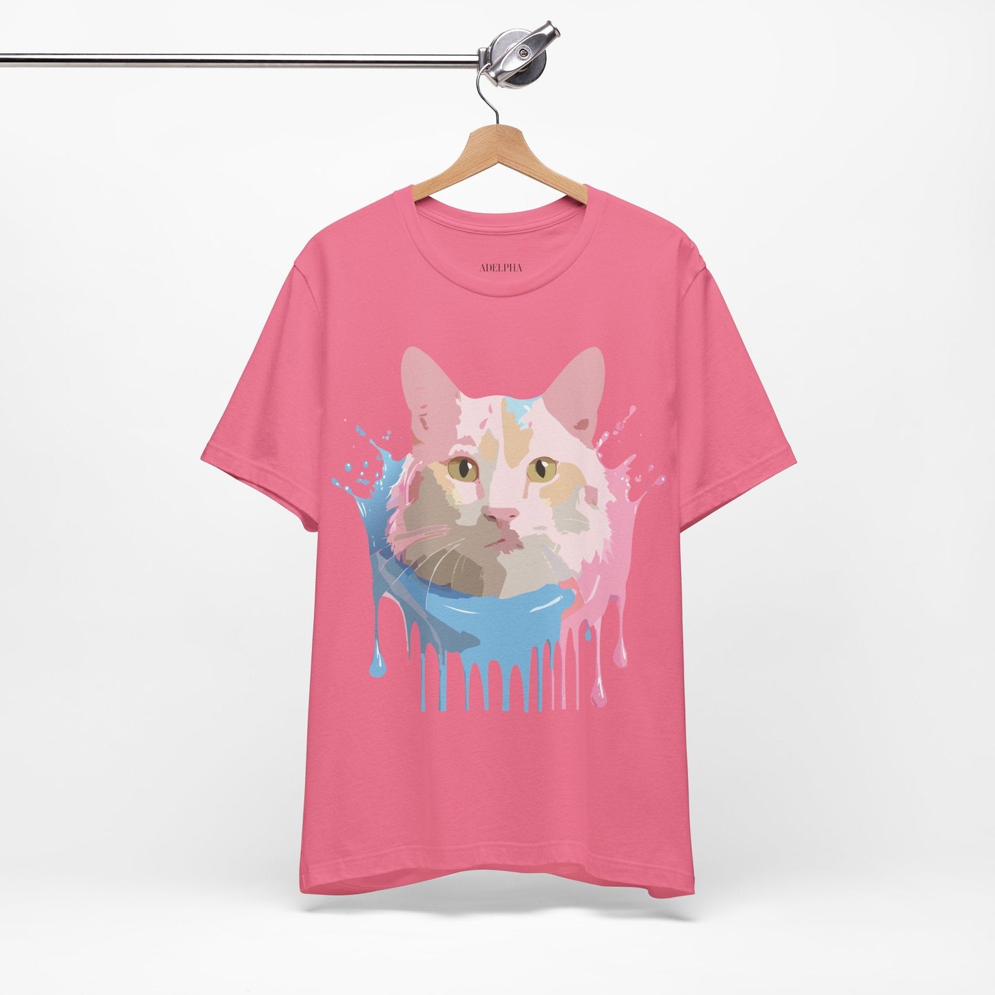 Cat Graphic Tee Unisex Vintage Style Shirt Adelpha Art Design