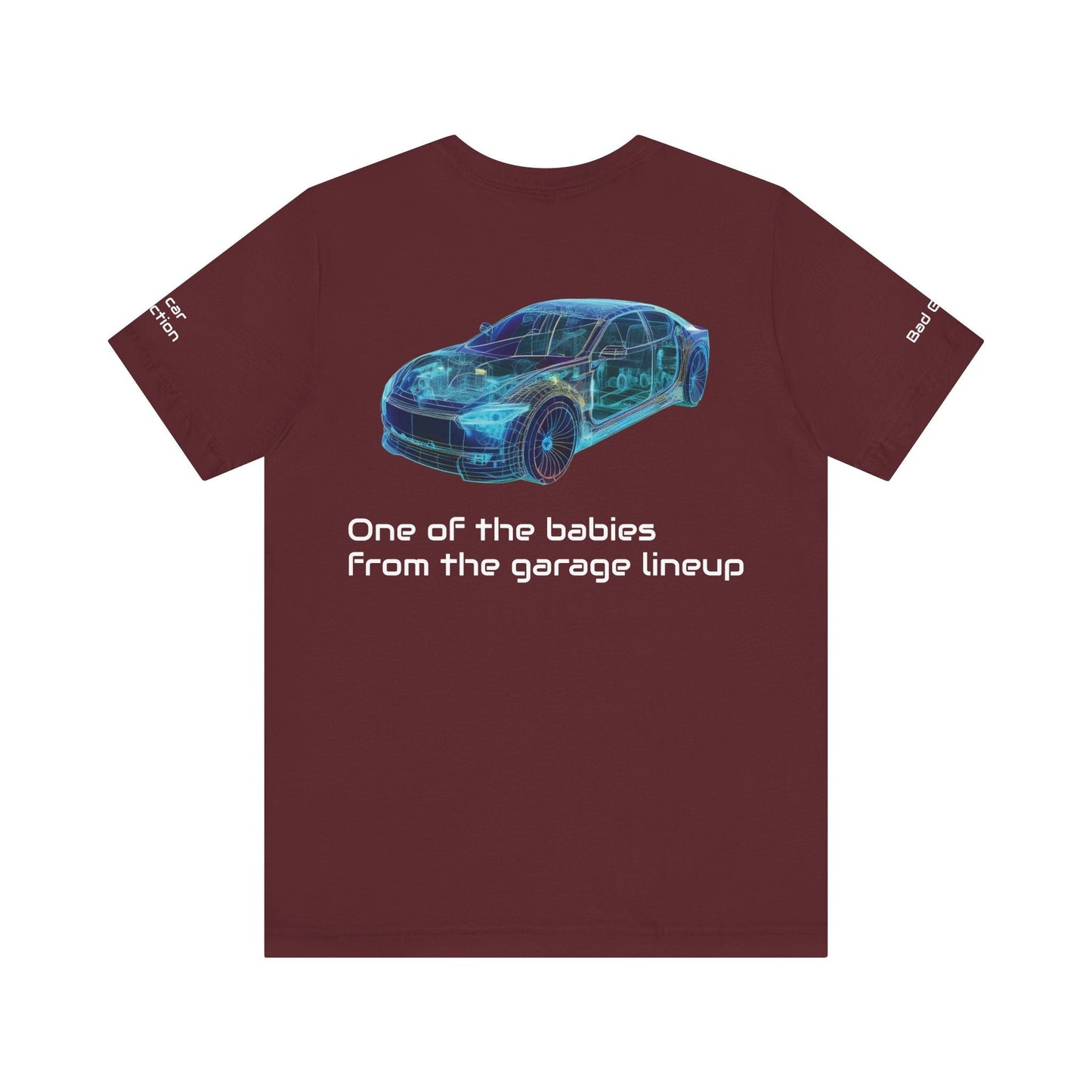 Car Graphic Tee Shirt For Auto Lovers 100 Percent Cotton Made In USA Eco Friendly Ink