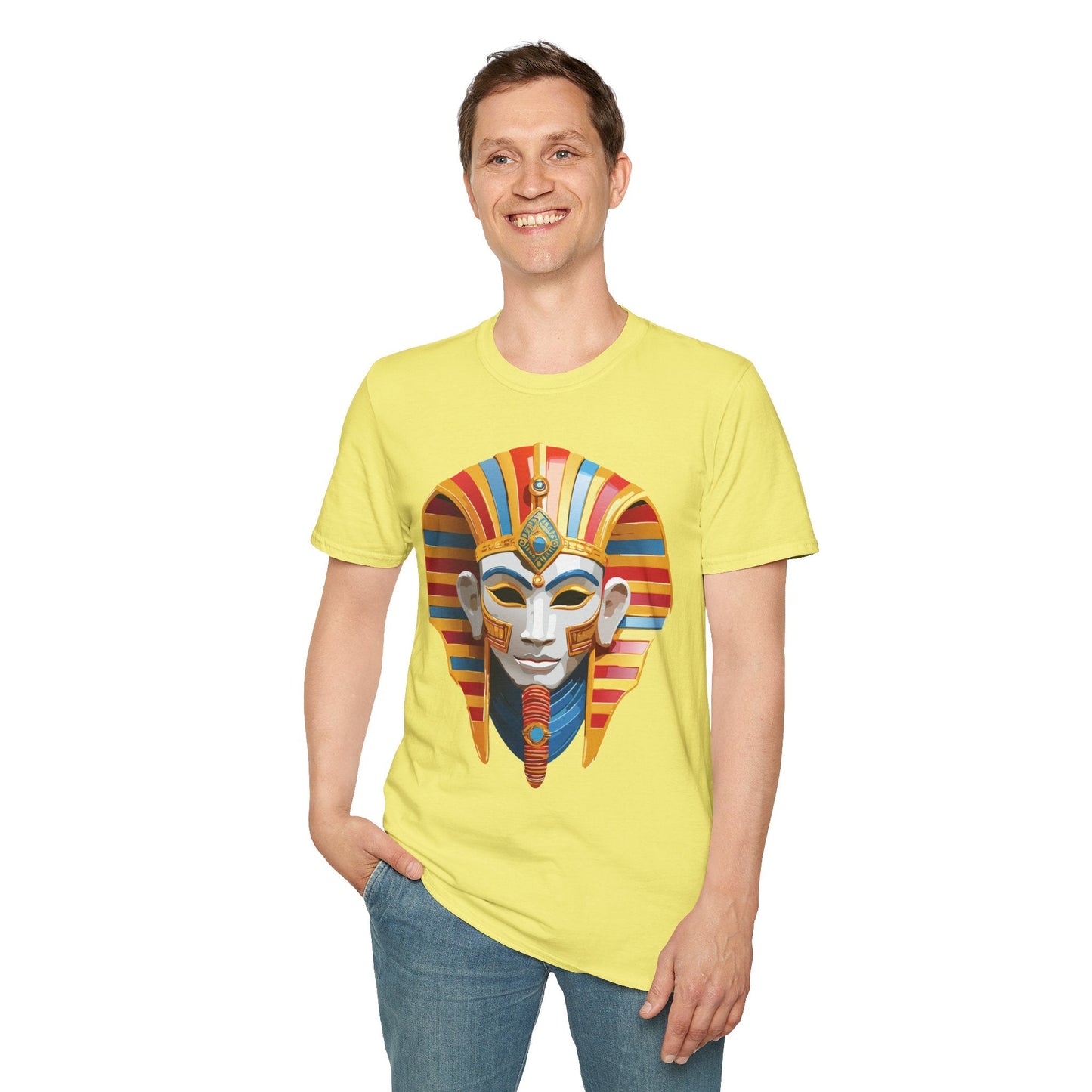 Mask Tee Shirt Unisex Art Design Masquerade Tee Gildan Softstyle 64000 Lightweight Cotton