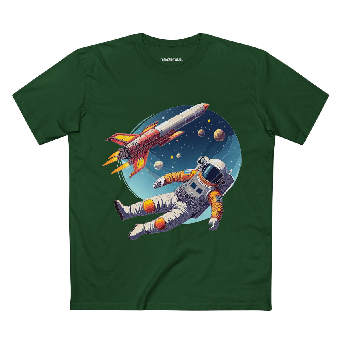 Cosmos Astronaut Graphic Tee Staple Unisex 100 Cotton Tee Shirt - CS-9